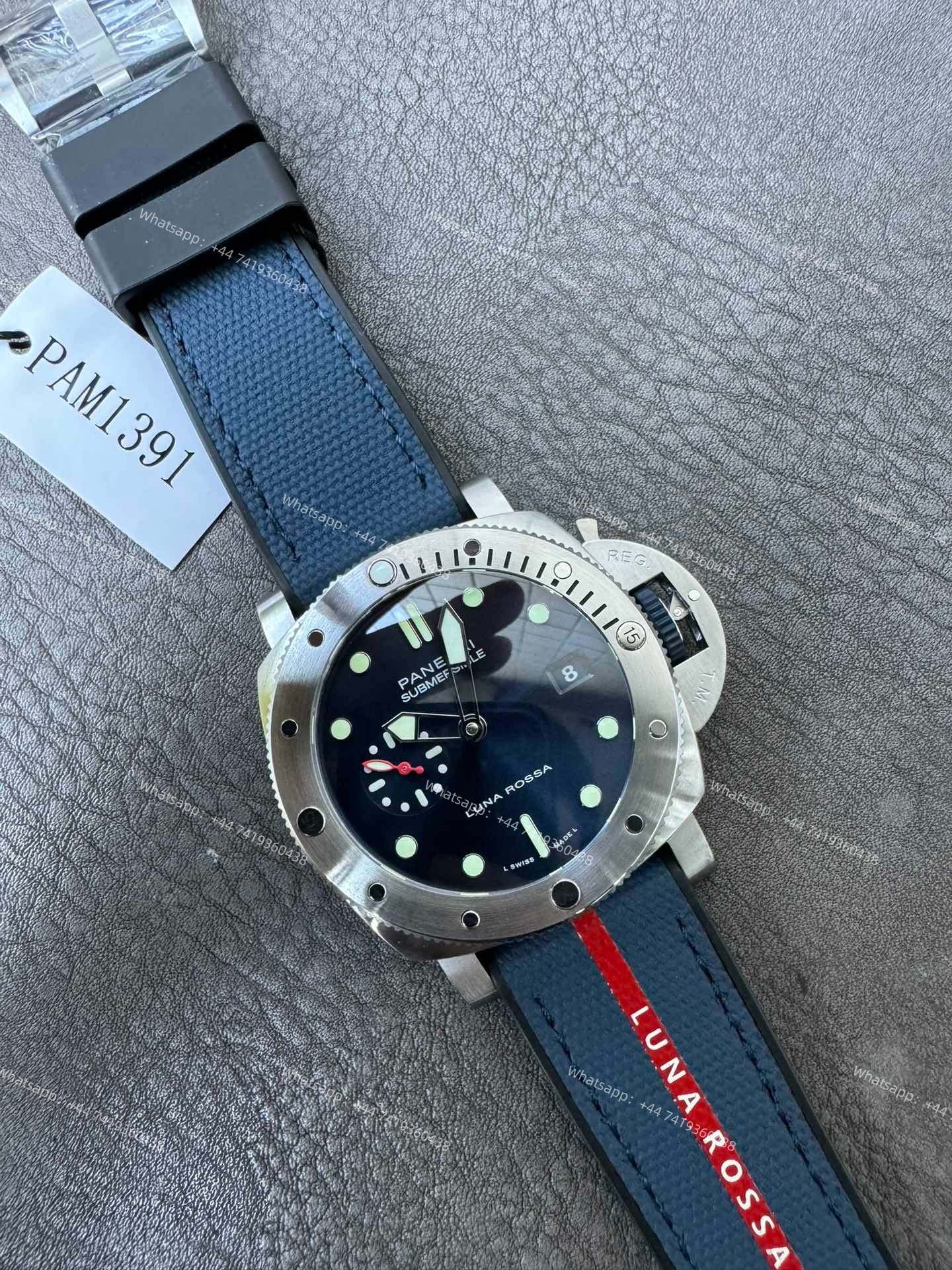 Panerai Super Clone Submersible PAM01391 44MM Blue Dial