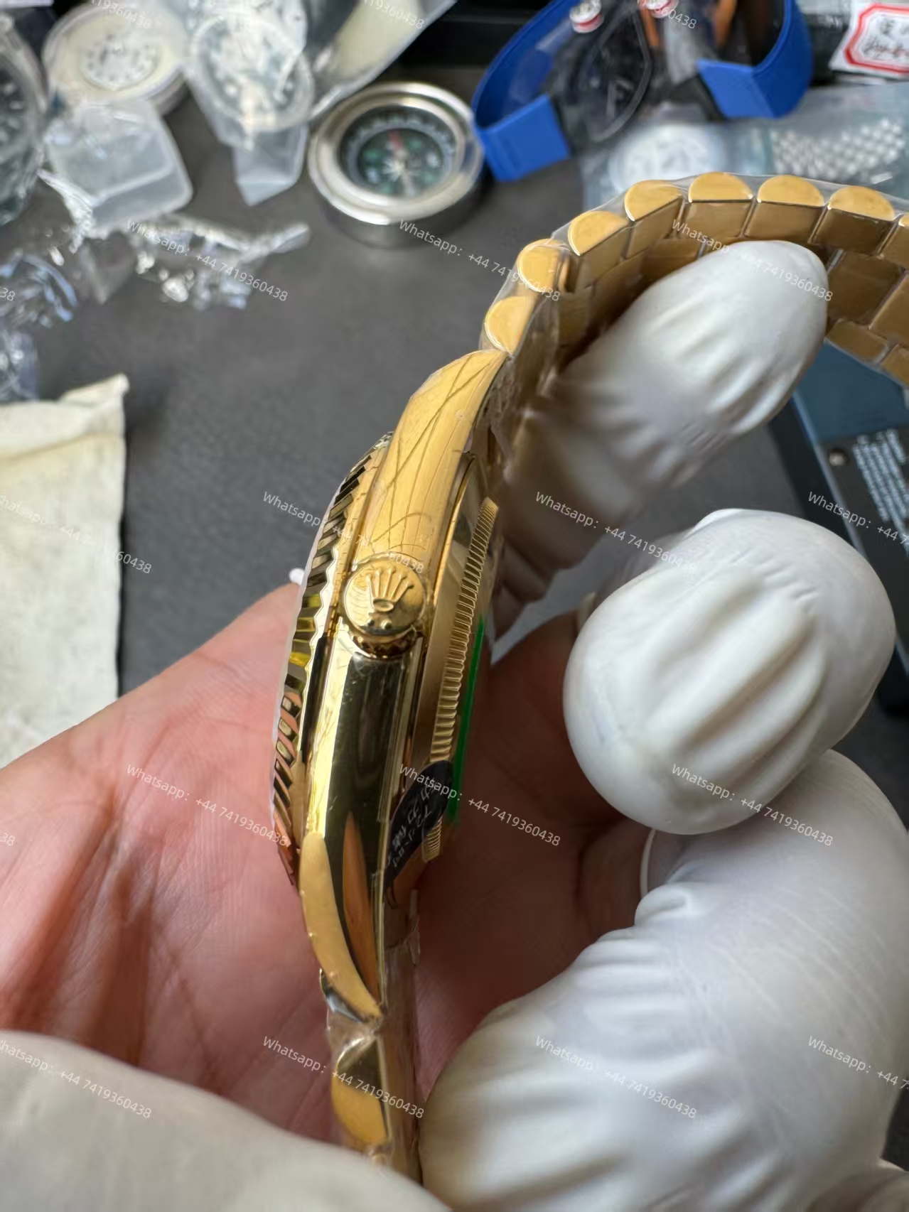 Rolex Day-Date M228238-0006 Gold dial Presidential bracelet 3255 Movement  (40mm) Best Super Clone