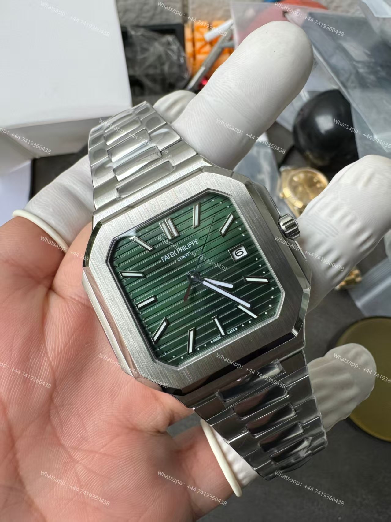 Patek Philippe Super Clone Cubitus 5821/1A-001 Green Dial 45MM