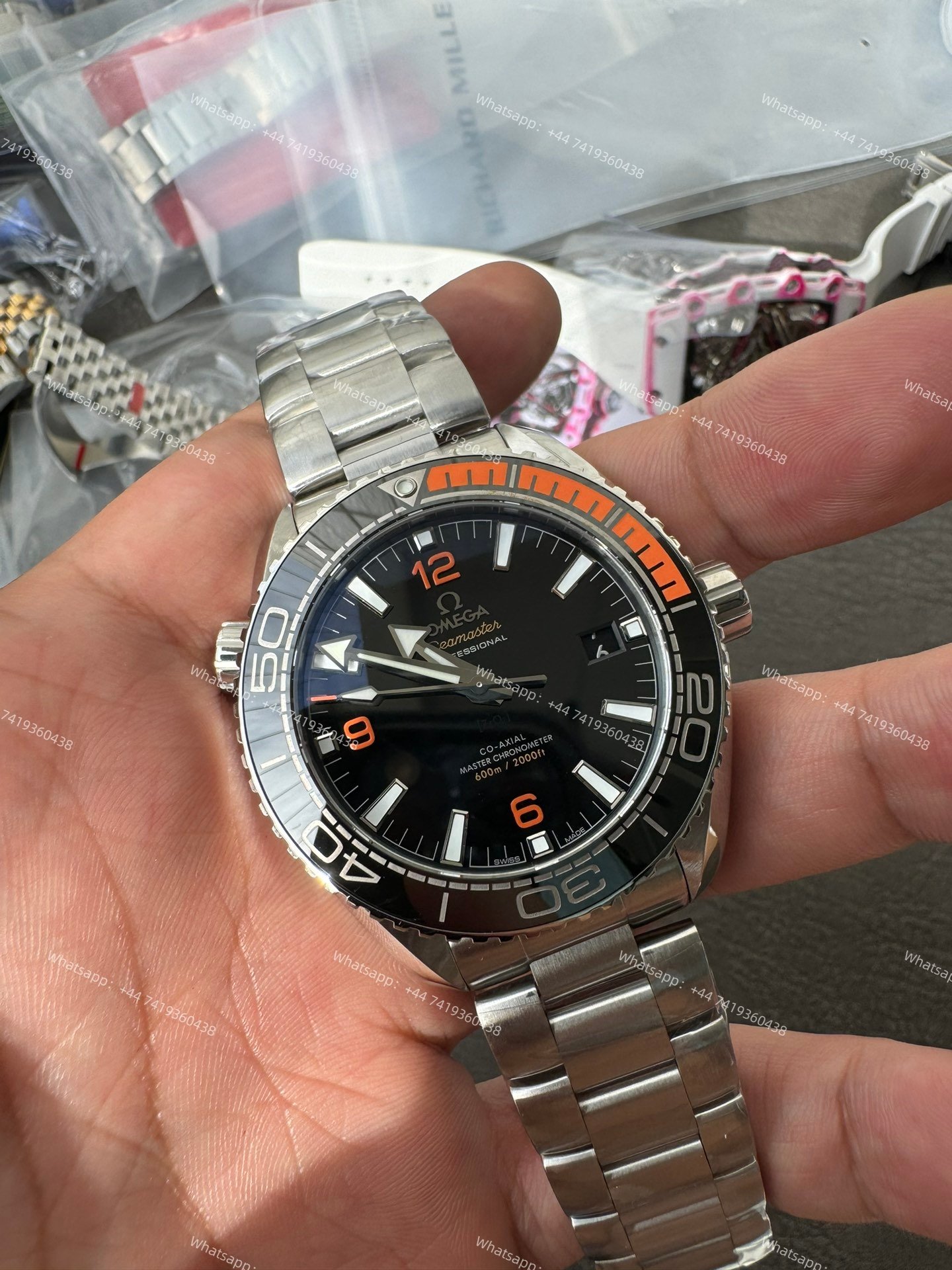 Omega Super Clone Seamaster Planet Ocean 600M 215.30.44.21.01.002 43.5mm Black Ceramic Dial Stainless Steel