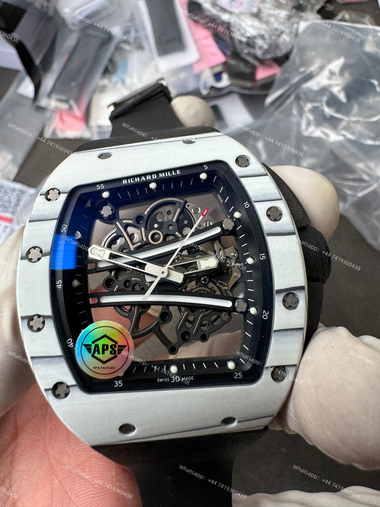 Super Clone Richard Mille RM 67-02 Carbon TPT Skeleton Tourbillon 1:1 Replica Watch
