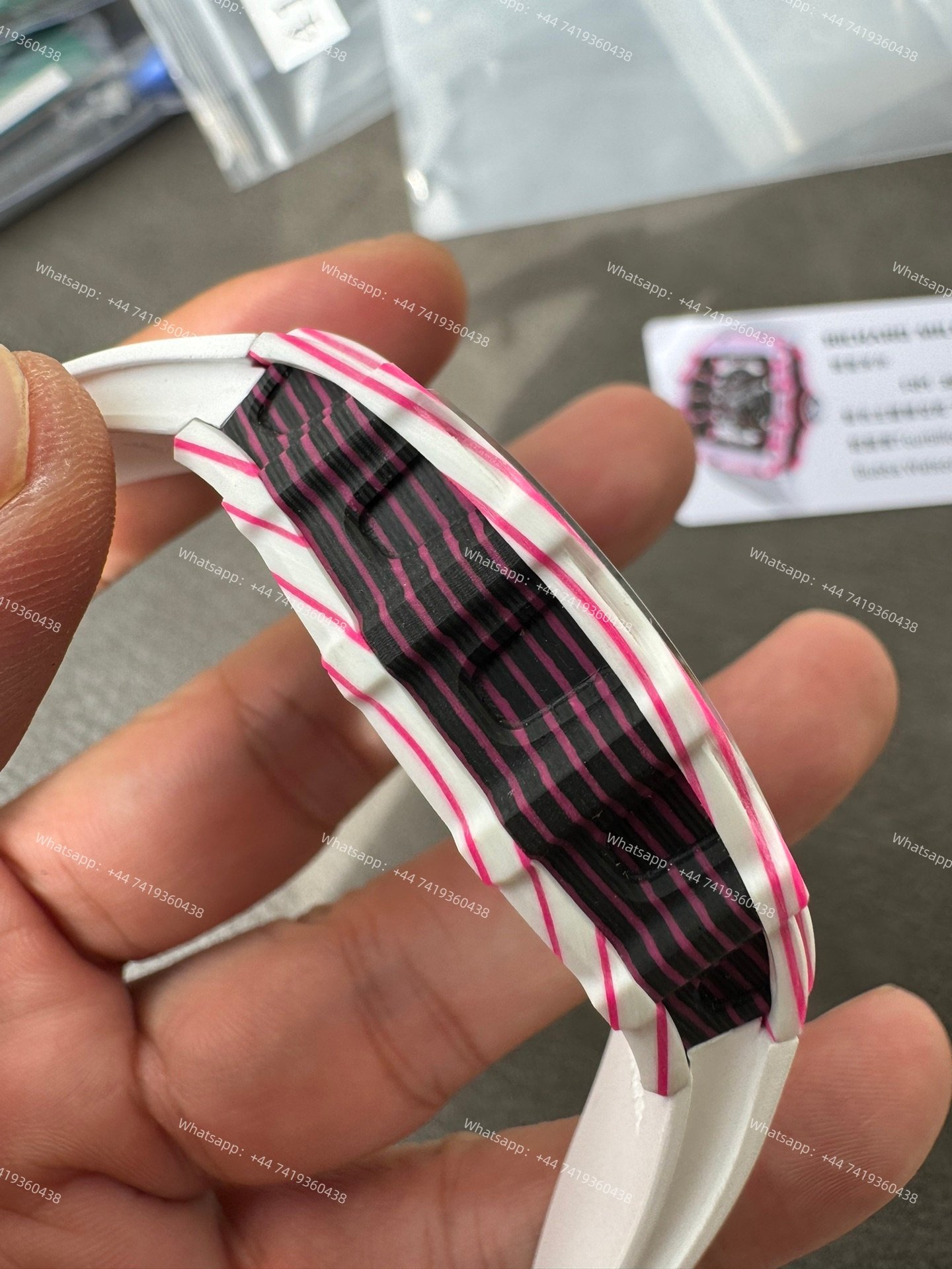 Super Clone Richard Mille RM38-02 Bubba Watson White & Pink Tourbillon