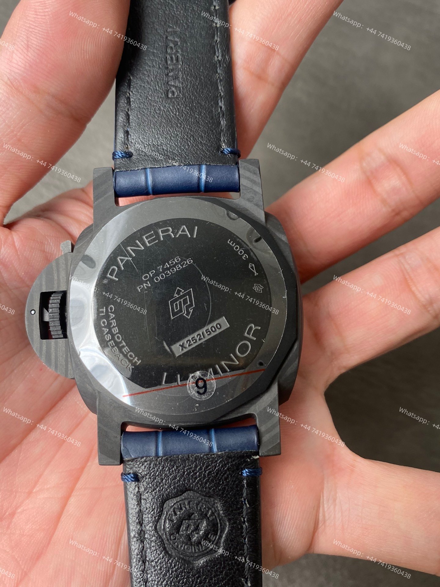 Panerai Super Clone Luminor Marina PAM01664 Carbotech Blue Dial 44MM