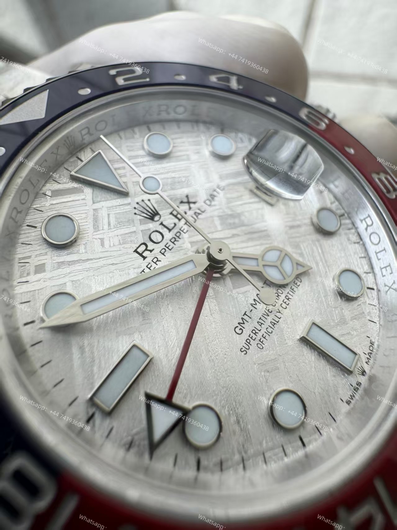 Rolex GMT Master II 1:1 Replica – M126719BLRO-0002 Meteorite Dial Pepsi Bezel 3285 Movement Super Clone Watch