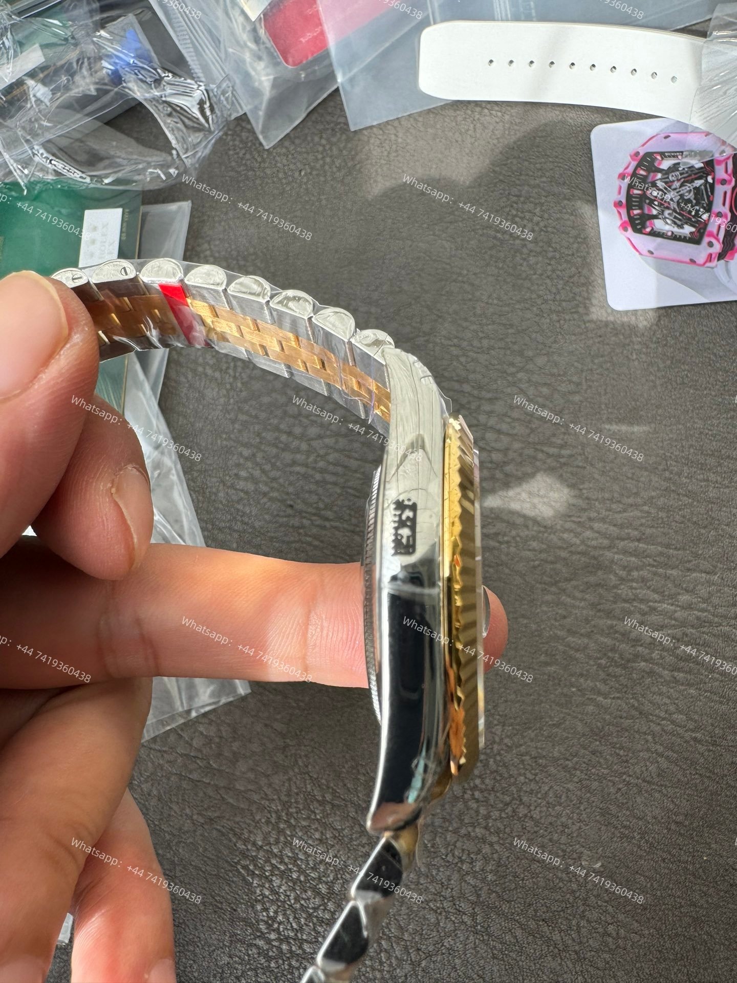 Rolex Datejust M126333-0022 Water Ripple Gold Dial 1:1 Replica Jubilee 41MM 3235 Movement Super Clone Watch