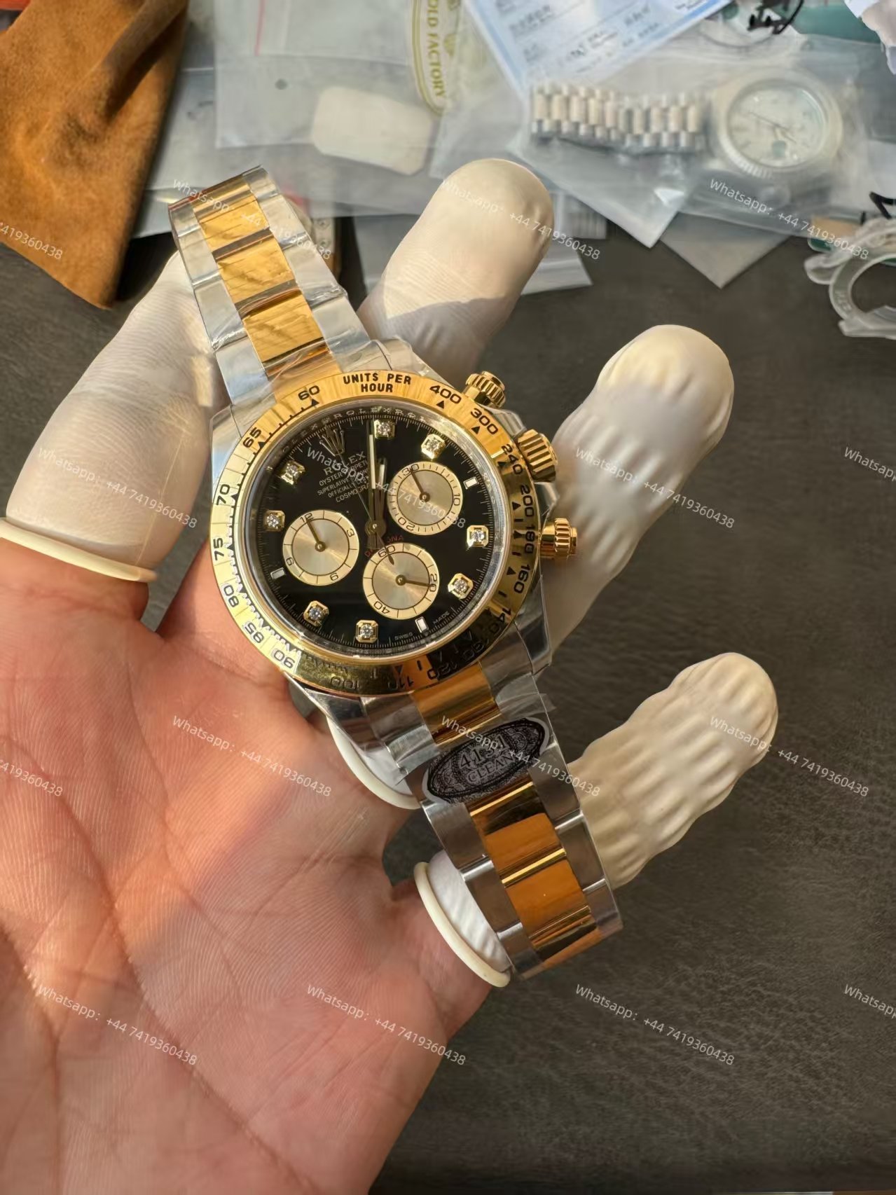 Rolex Super Clone Daytona M126503-0002 Black Diamond Dial 4131 Movement