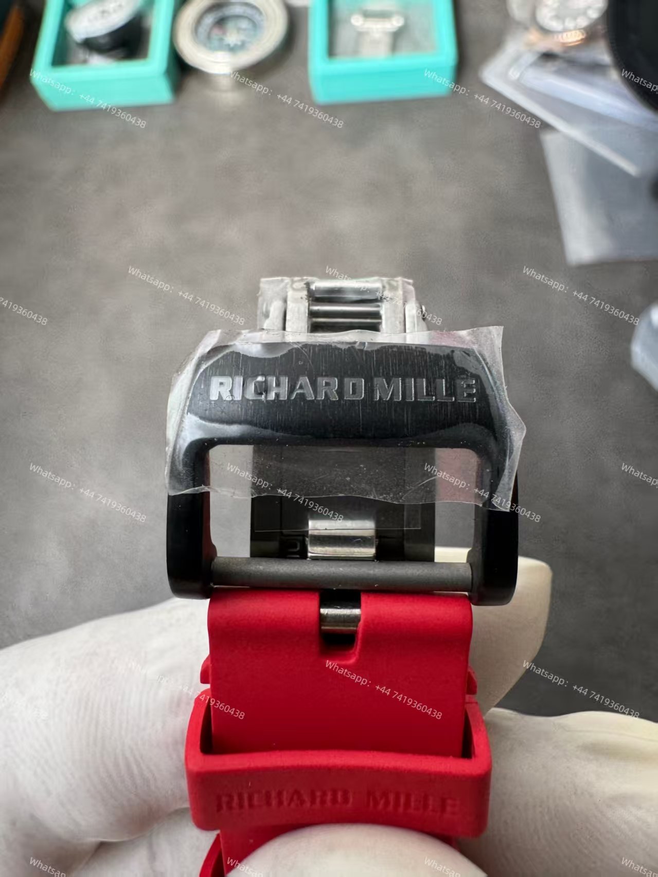 Super Clone Richard Mille RM 35-01 Carbon TPT Skeleton Red Rubber Strap 1:1 Replica Watch