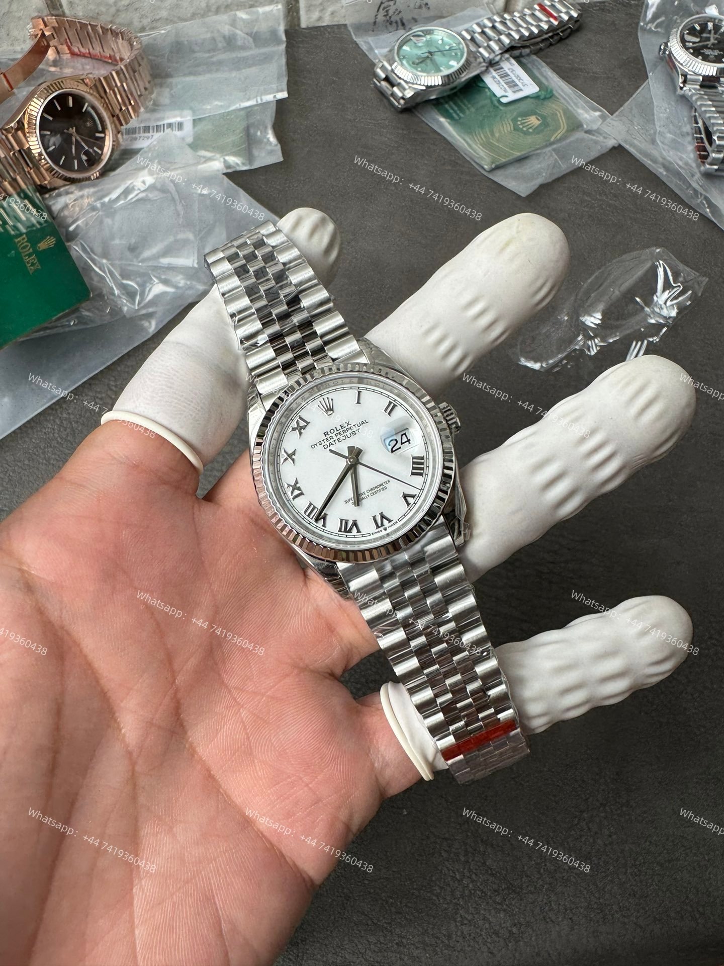 Rolex Datejust M126234-0025 1:1 Replica White Dial Roman Jubilee 36MM 3235 Movement Super Clone Watch