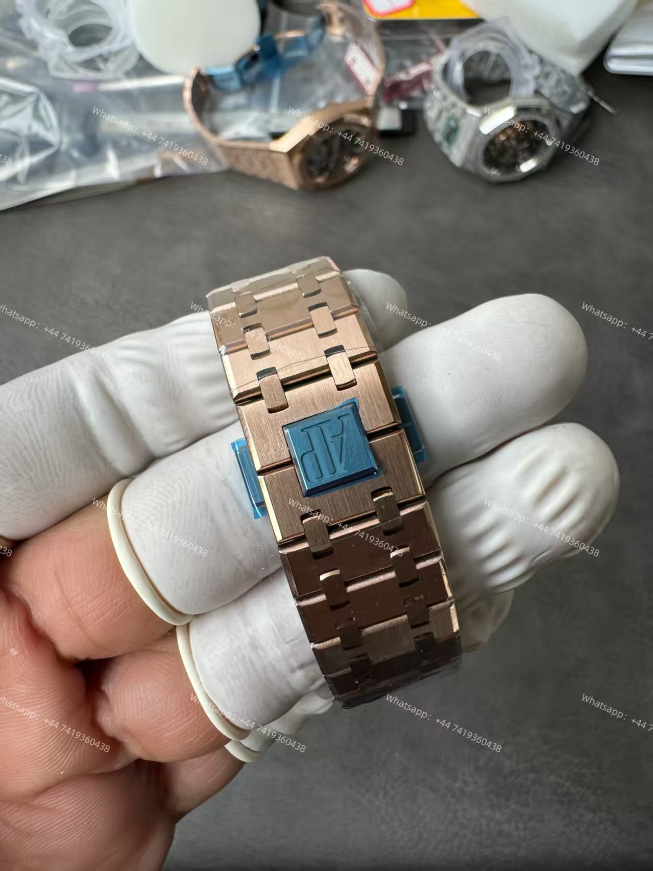 Audemars Piguet Super Clone Royal Oak Rose Gold Blue Dial 26240 Chronograph 41mm Cal.4401