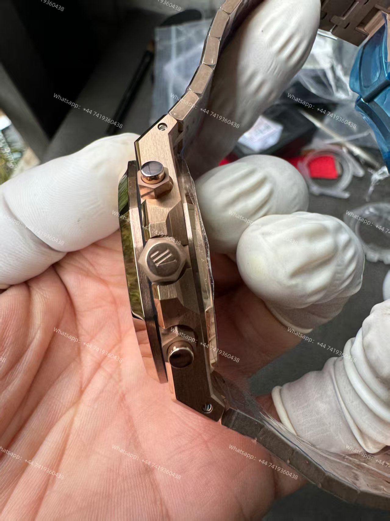 Audemars Piguet Super Clone Royal Oak Rose Gold White Dial 26240 Chronograph 41mm Cal.4401