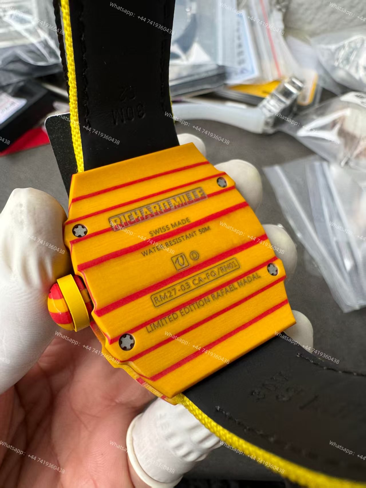 Super Clone Richard Mille RM 27-03 Rafael Nadal Limited Edition NTPT Carbon Fiber Tourbillon 1:1 Replica Watch