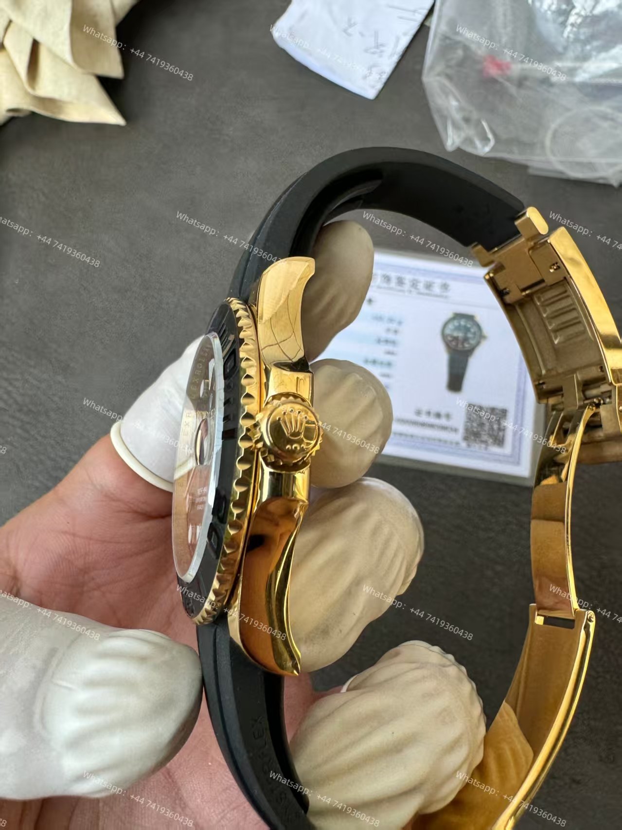 Rolex Yacht-Master 226658 1:1 Replica 18K Gold Plated 42MM 3235 Movement Super Clone Watch