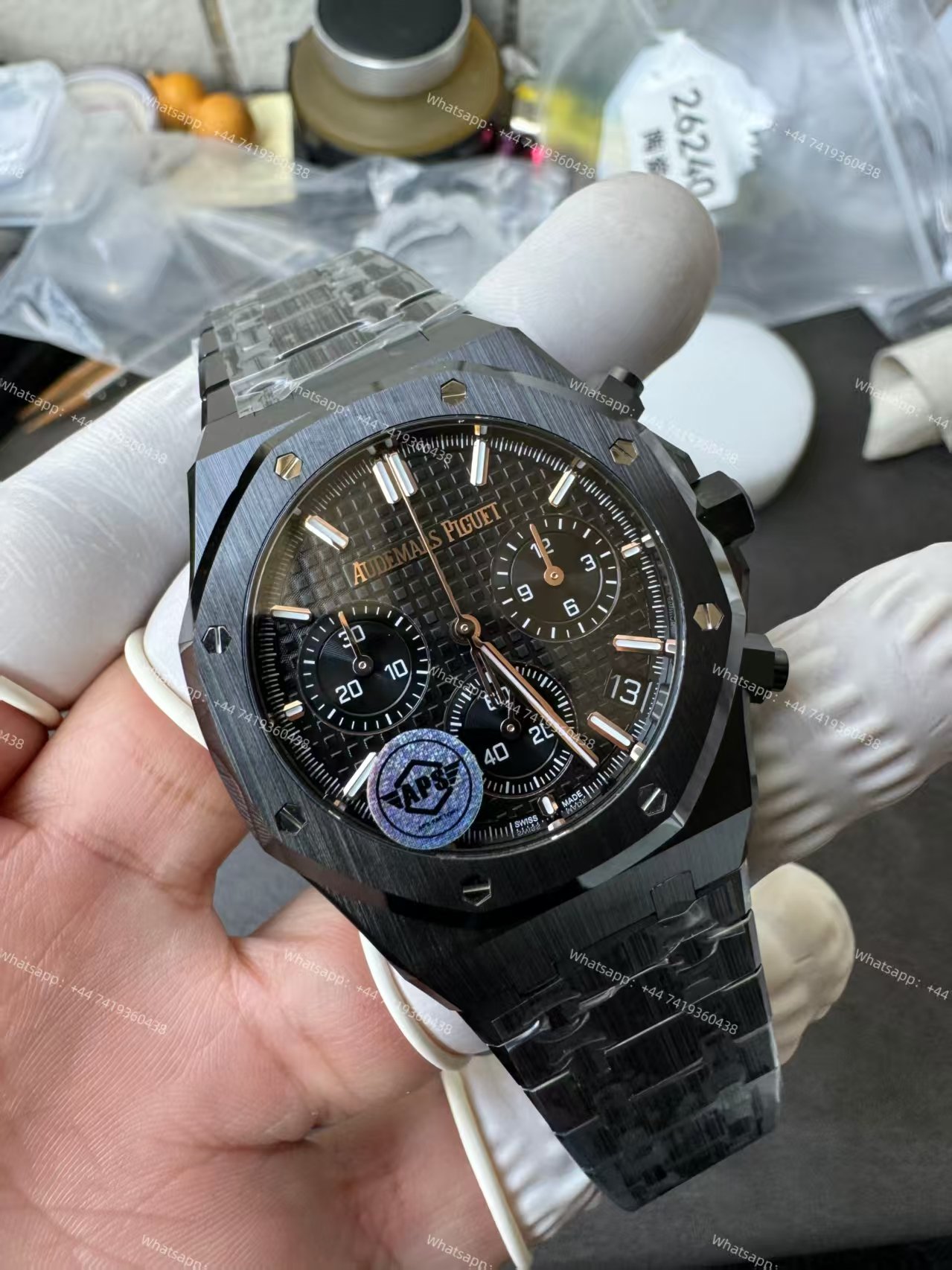 Audemars Piguet Super Clone Royal Oak Ceramic Black Dial 26240 Chronograph 41mm Cal.4401