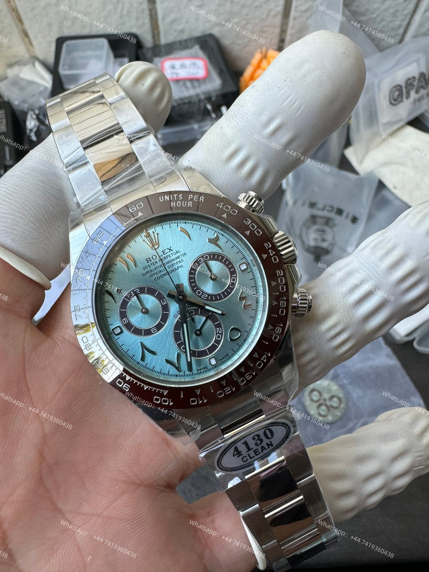 Rolex Daytona M116506 Ice Blue Dial 1:1 Replica Watch – Middle East Platinum Style 4130 Super Clone