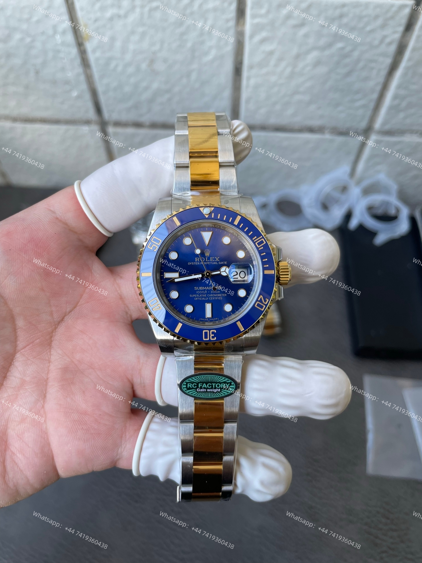 Rolex Submariner Gold Blue Dial Submariner 116613LB 3135 Movement 40mm Best Super Clone