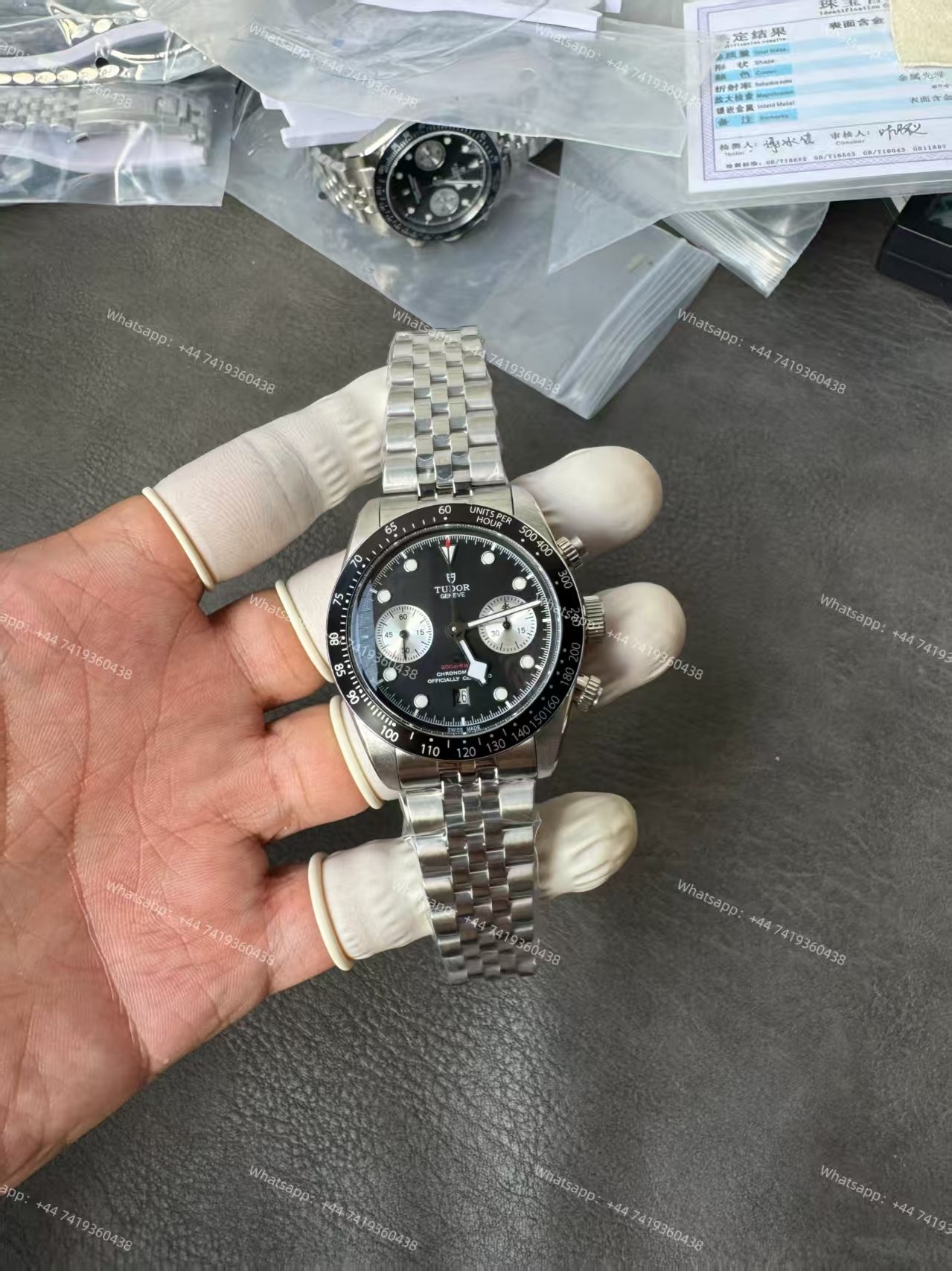 Tudor Super Clone Black Bay Chronograph M79360N-0013 Black Dial