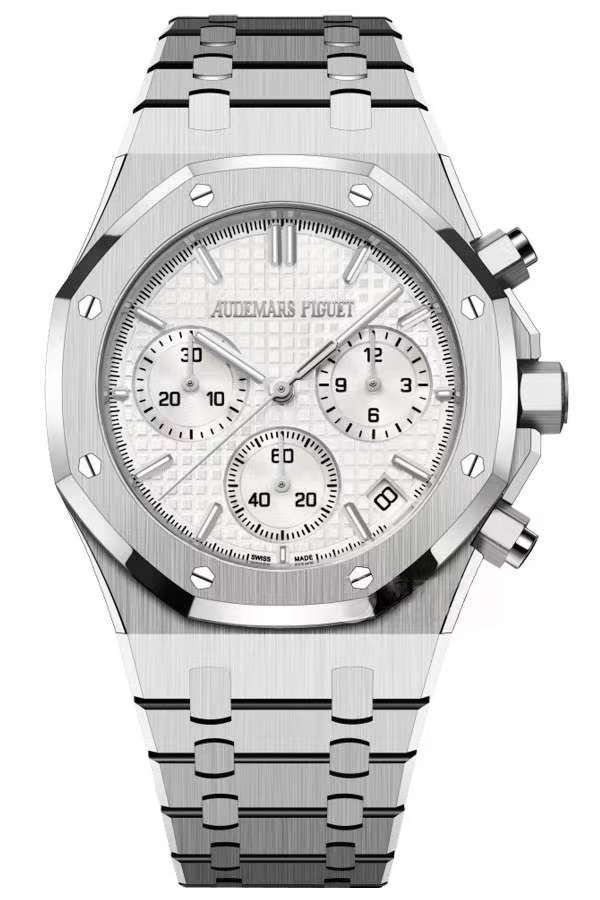 Audemars Piguet Super Clone Royal Oak White Dial 26240 Chronograph 41mm Cal.4401