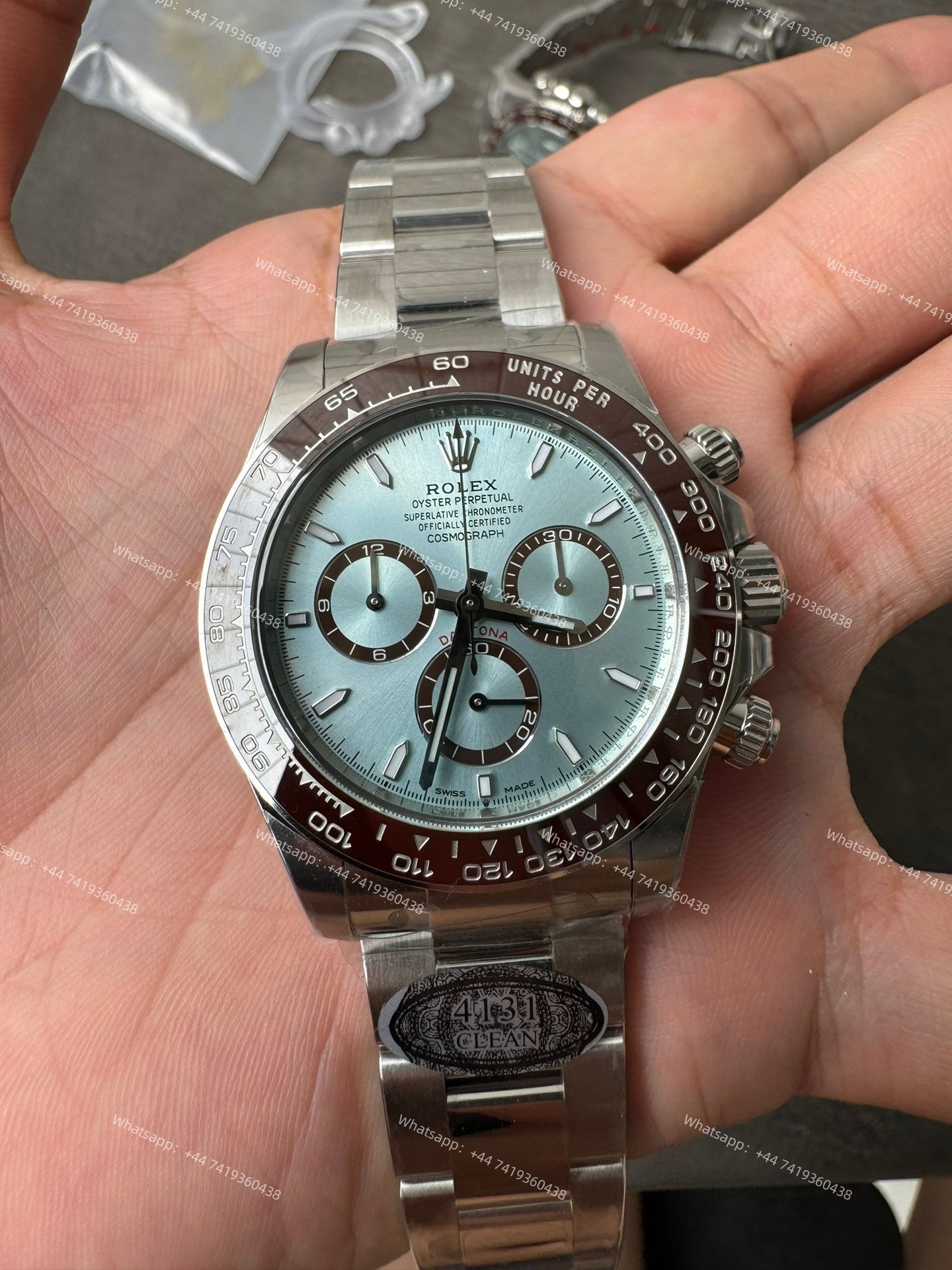 Rolex Super Clone Daytona Ice Blue M126506-0001 4131 Movement