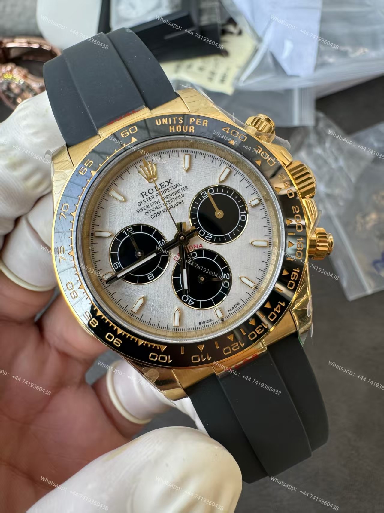 Rolex Super Clone Daytona M126518LN-0016 18K Gold Meteorite Dial 4131 Movement