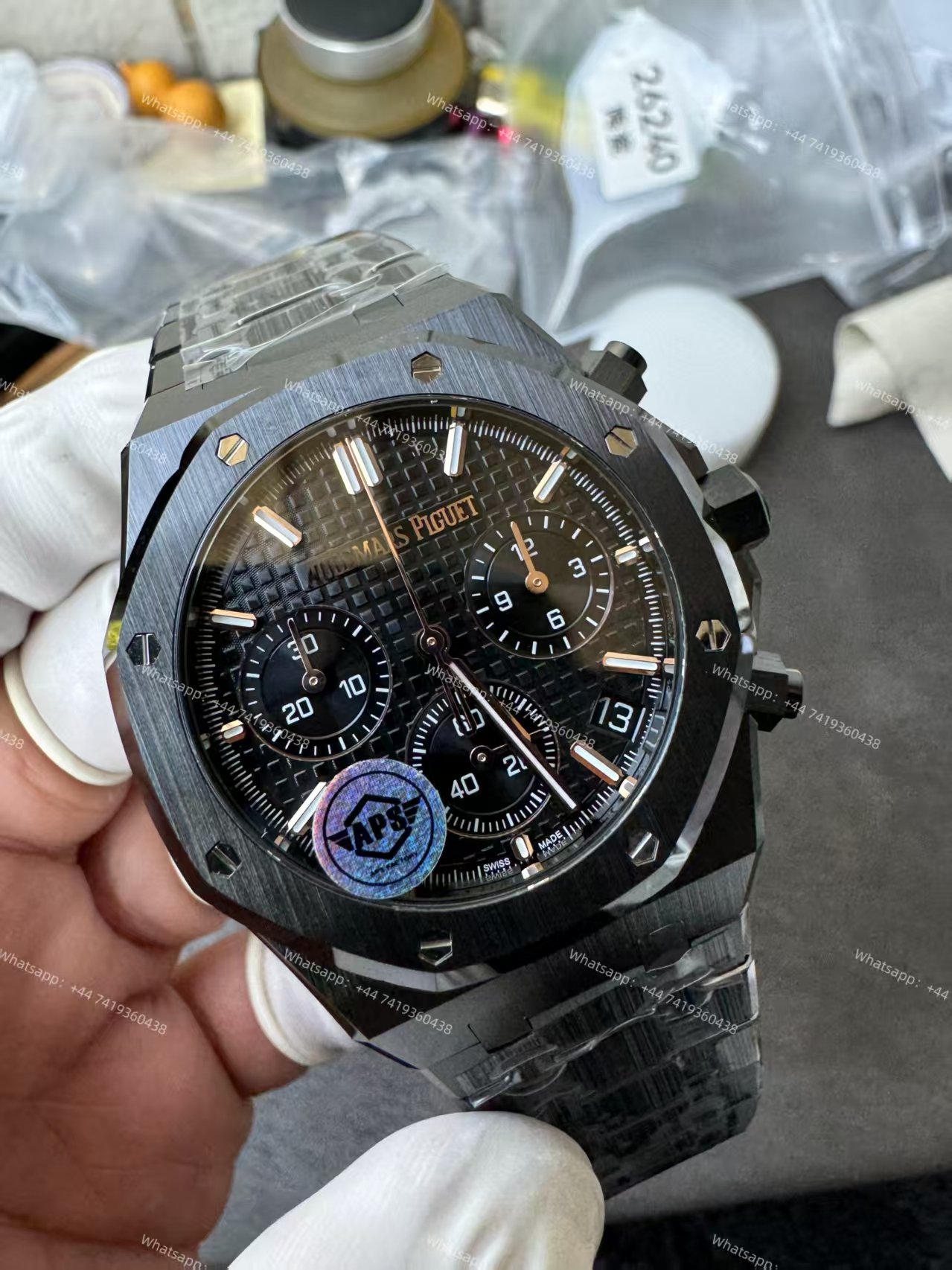 Audemars Piguet Super Clone Royal Oak Ceramic Black Dial 26240 Chronograph 41mm Cal.4401