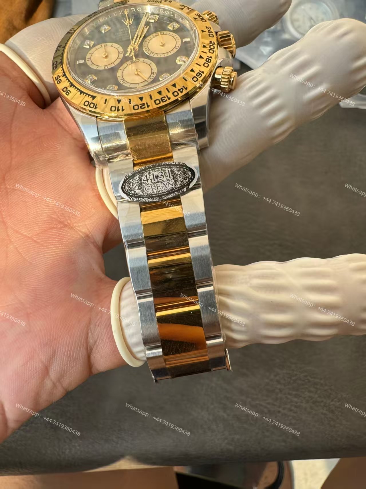 Rolex Super Clone Daytona M126503-0002 Black Diamond Dial 4131 Movement