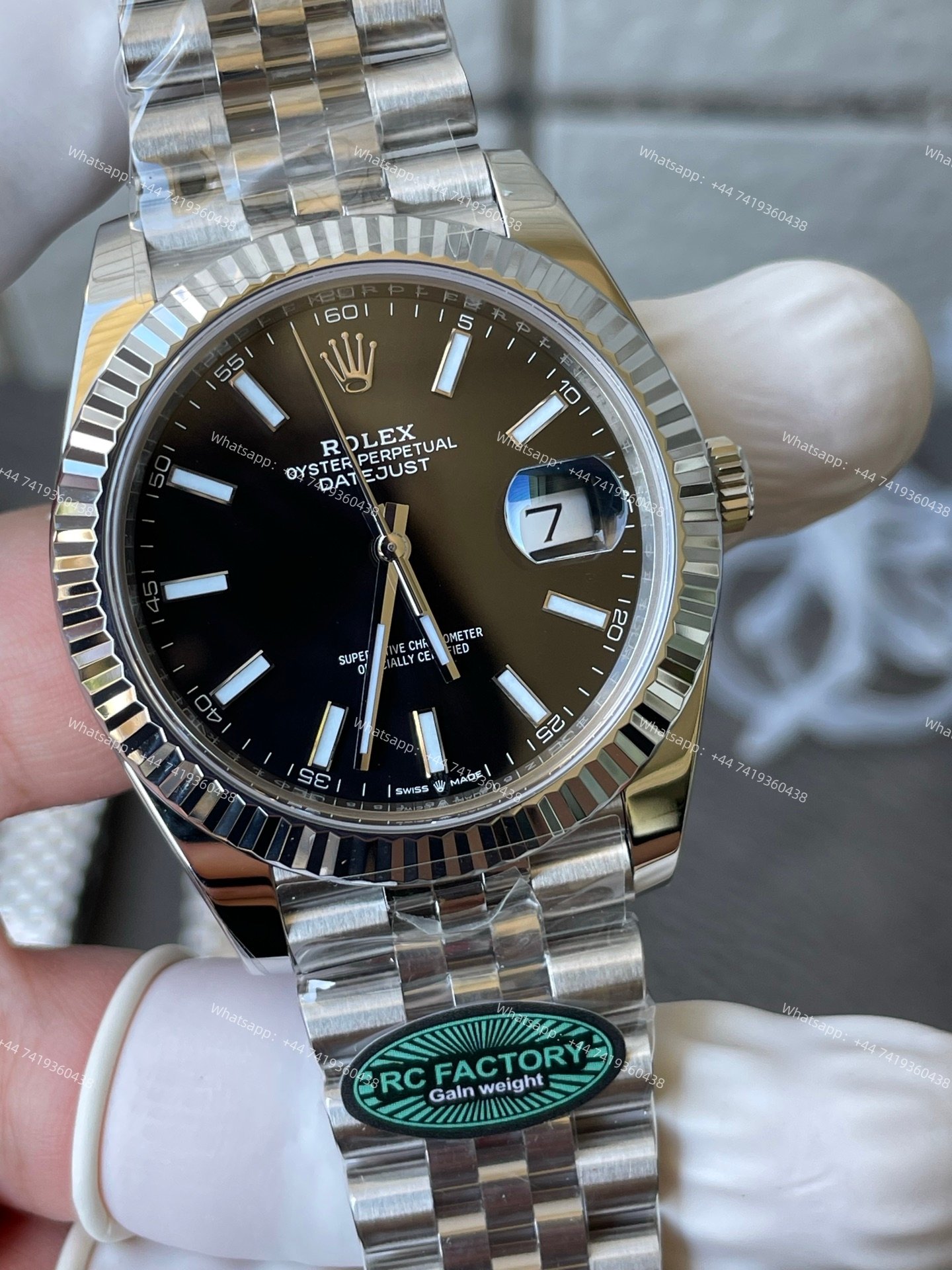 Rolex Datejust M126334 Black Dial 1:1 Replica Black Dial Jubilee 41MM 3235 Movement Super Clone Watch