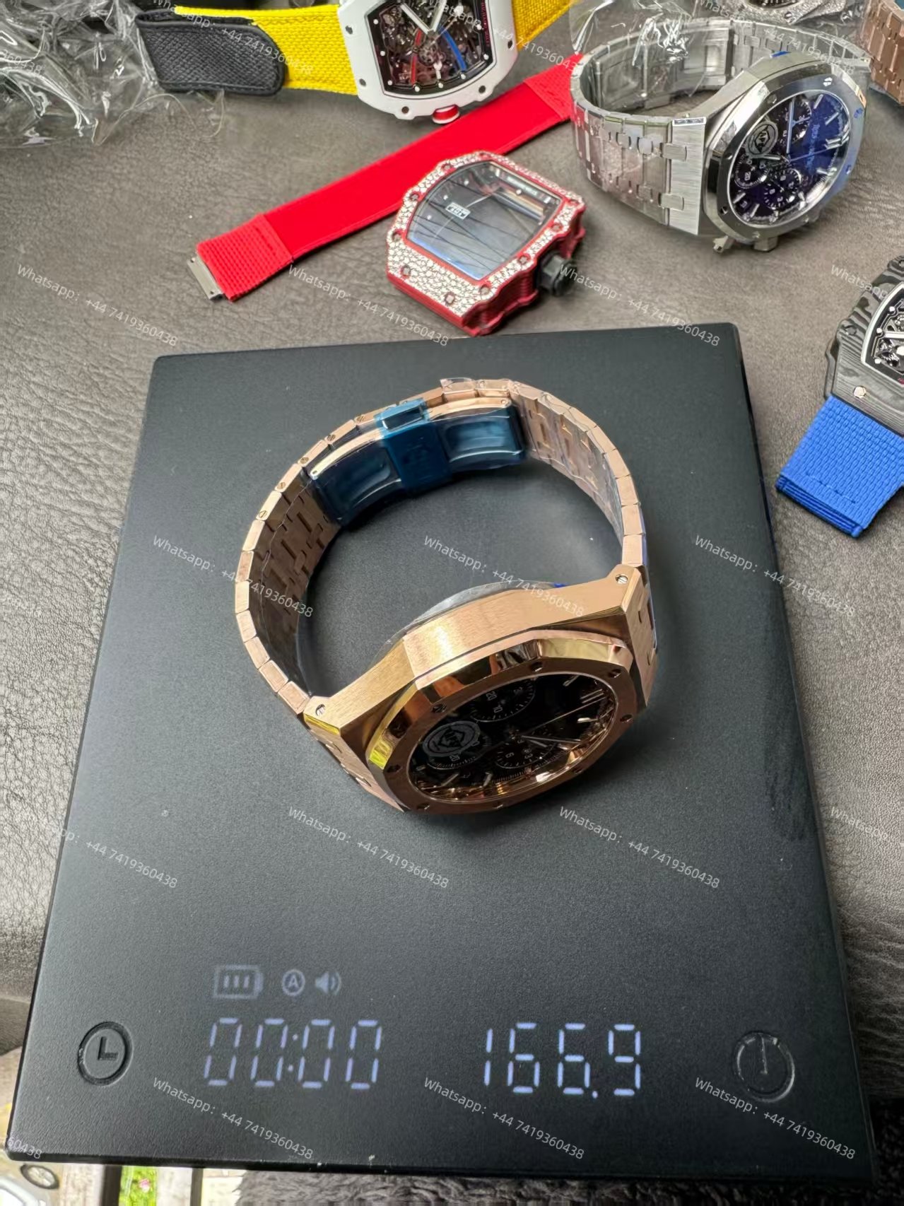 Audemars Piguet Super Clone Royal Oak Rose Gold Black dial 26240 Chronograph 41mm Cal.4401