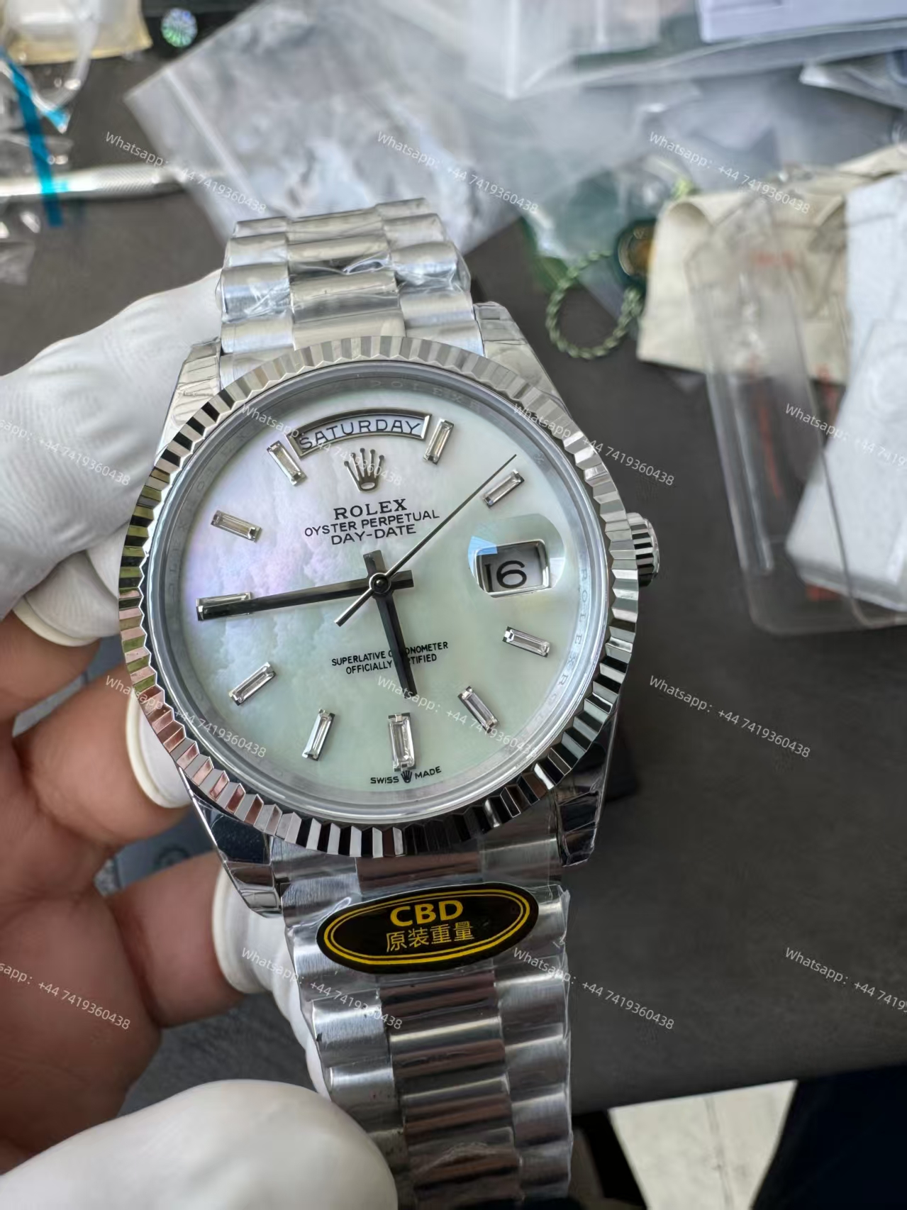 Rolex Day-Date m228239-0078 White dial Presidential bracelet 3255 Movement (40mm) Best Super Clone