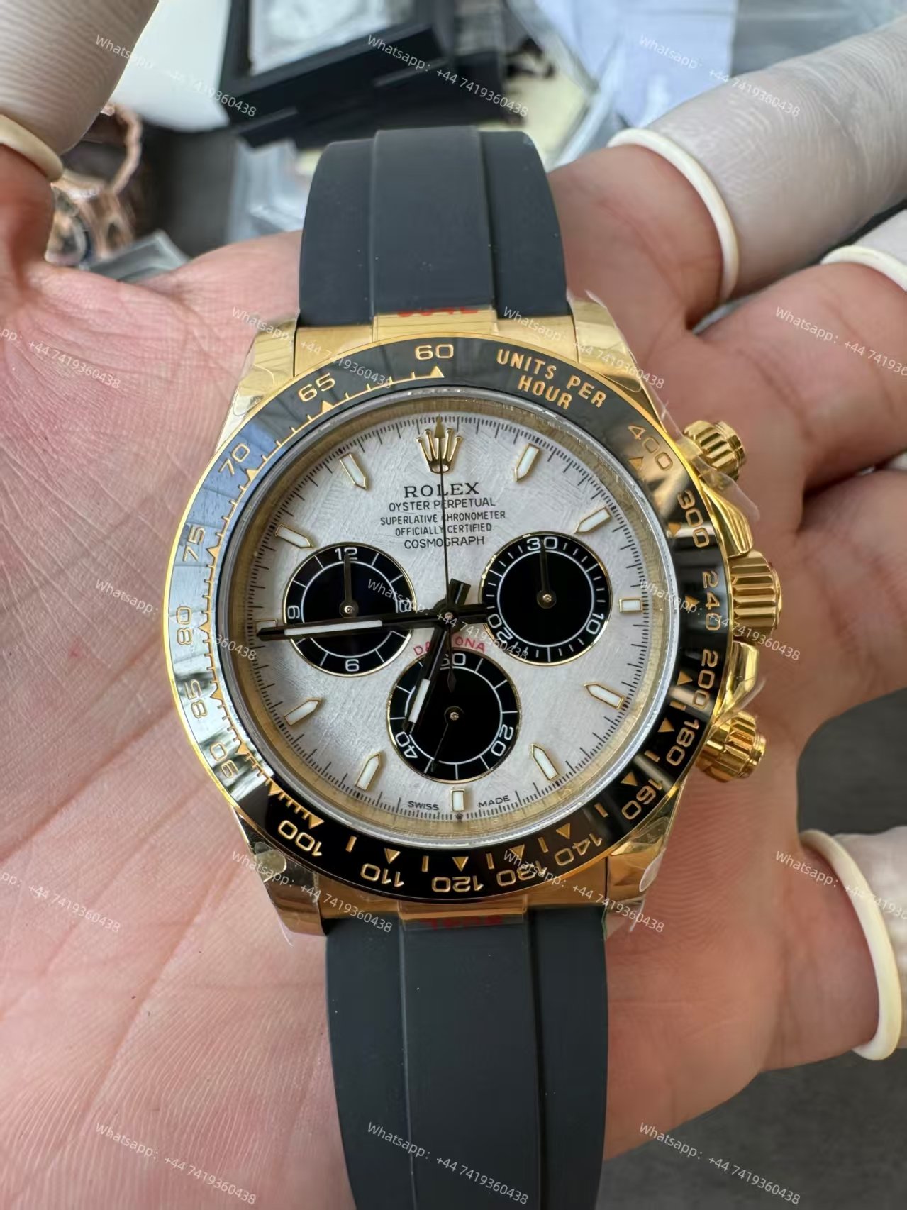 Rolex Super Clone Daytona M126518LN-0016 18K Gold Meteorite Dial 4131 Movement