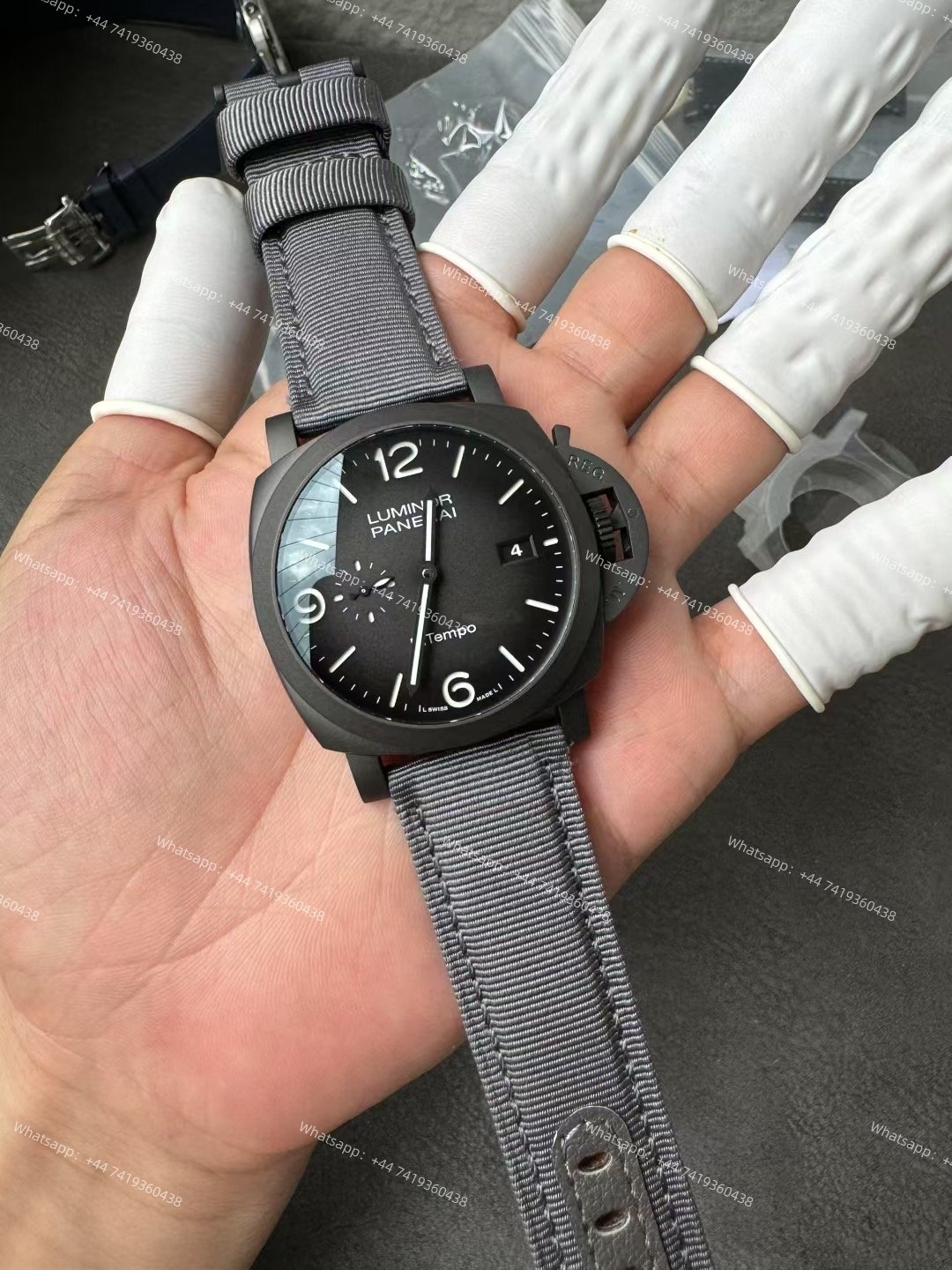 Panerai Super Clone Luminor BiTempo PAM01467 “New York Edition”  Titanium DLC 44MM