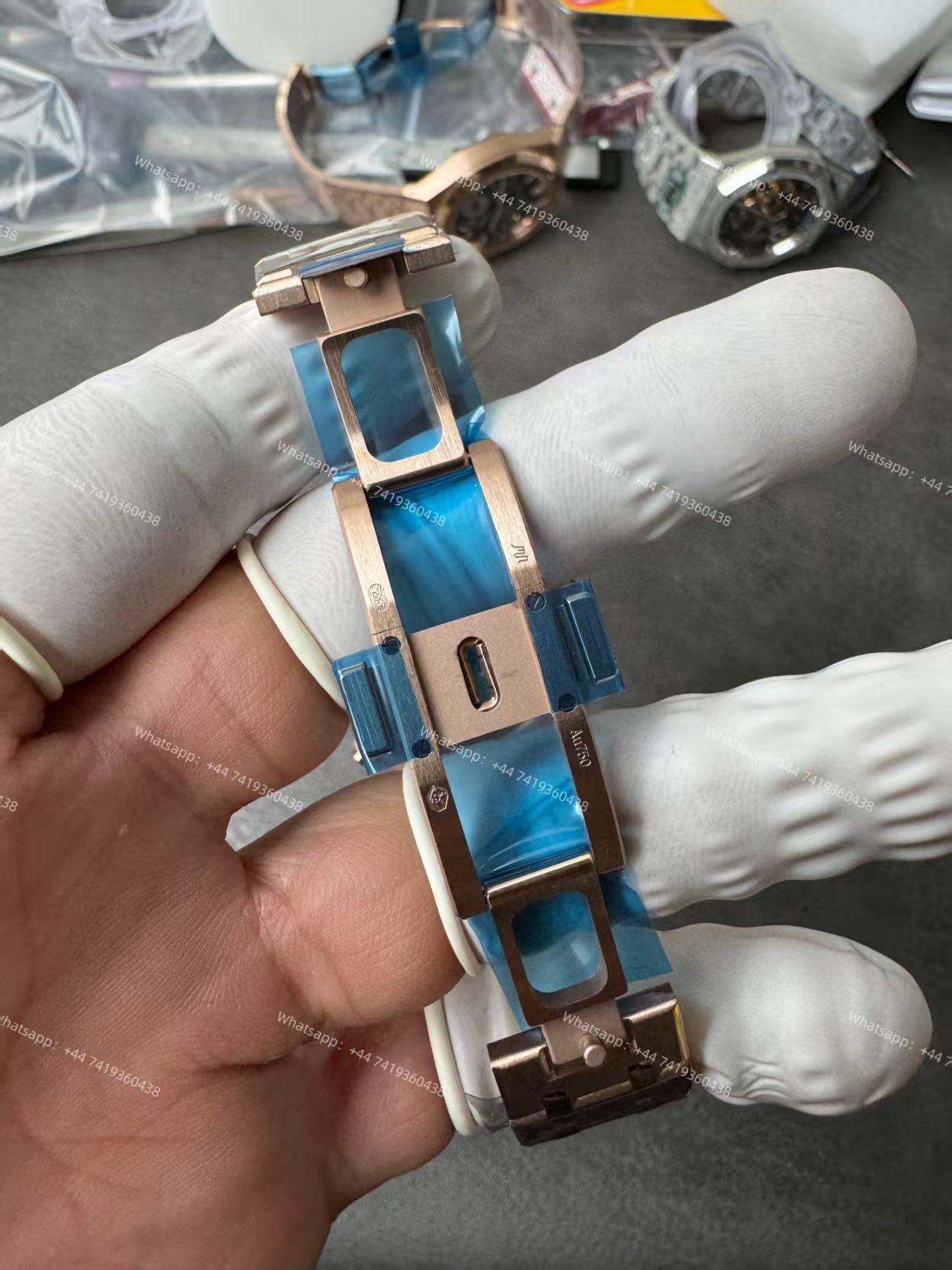 Audemars Piguet Super Clone Royal Oak Rose Gold Blue Dial 26240 Chronograph 41mm Cal.4401