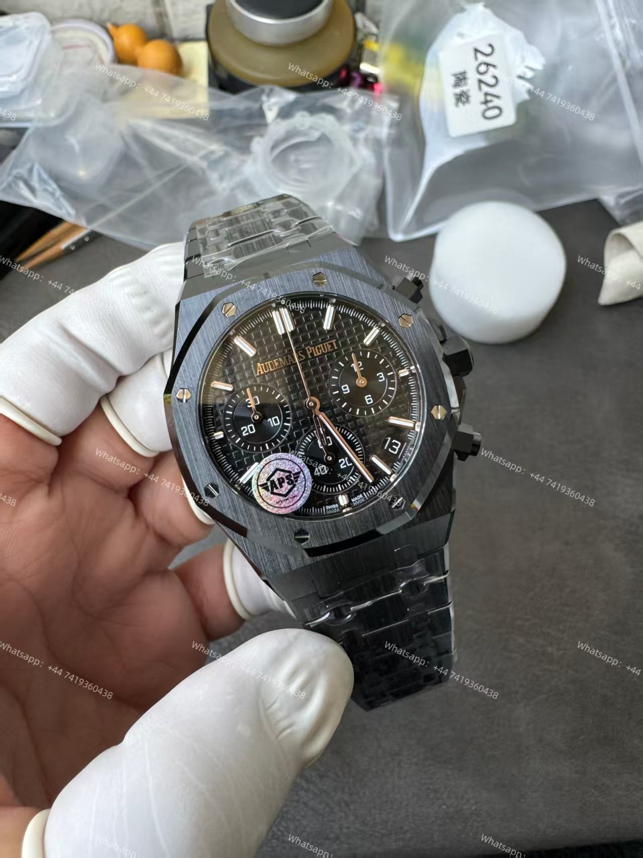 Audemars Piguet Super Clone Royal Oak Ceramic Black Dial 26240 Chronograph 41mm Cal.4401