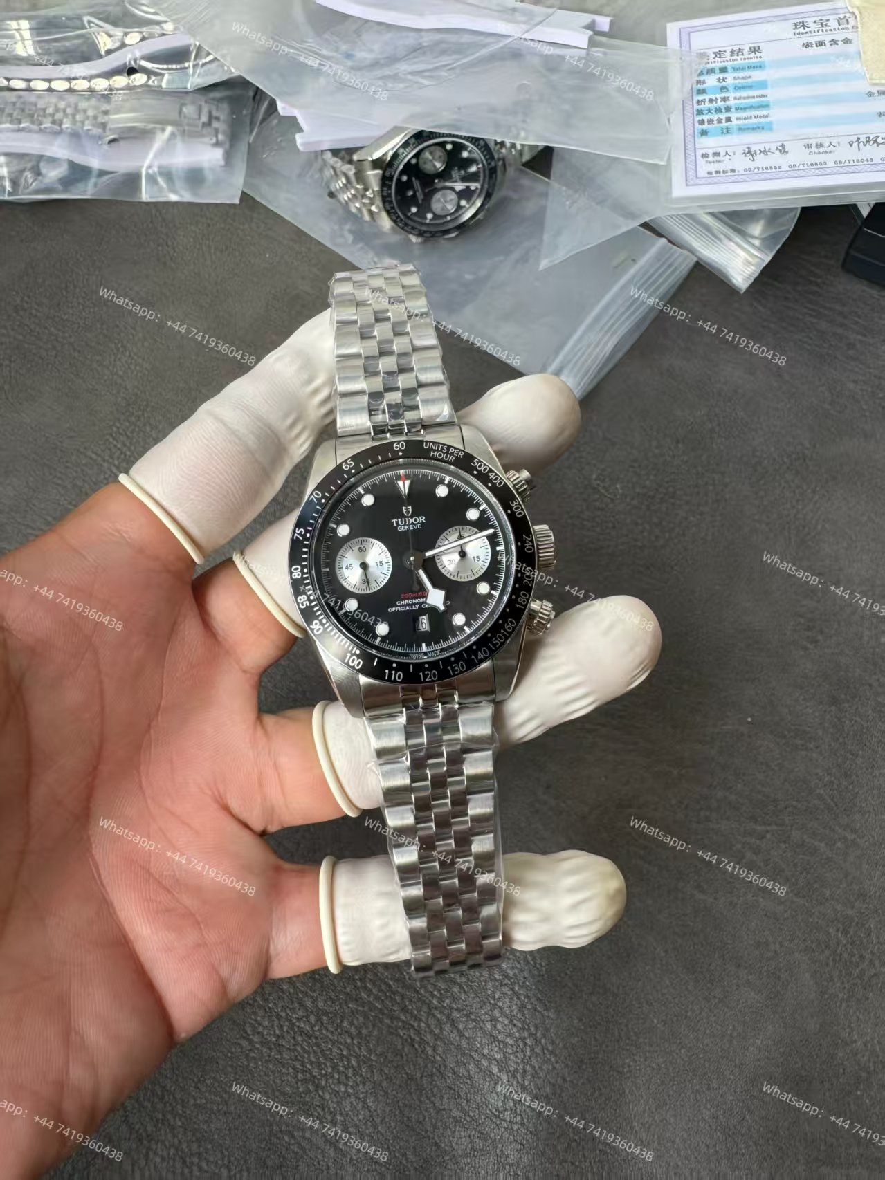 Tudor Super Clone Black Bay Chronograph M79360N-0013 Black Dial