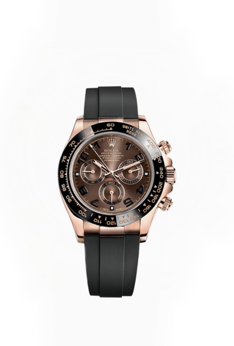 Rolex Daytona Super Clone M116515LN-0015 Rose Gold Chocolate Dial 4130 Movement