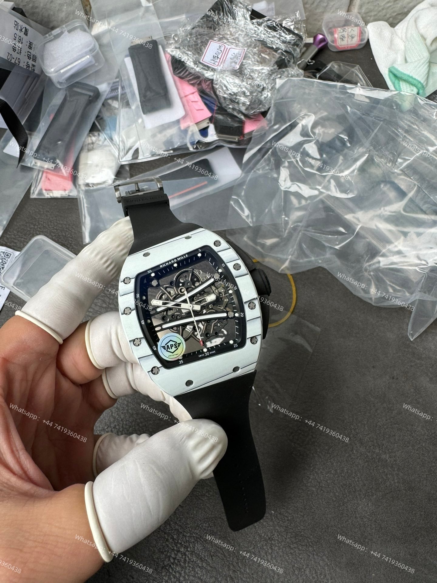 Super Clone Richard Mille RM 67-02 Carbon TPT Skeleton Tourbillon 1:1 Replica Watch