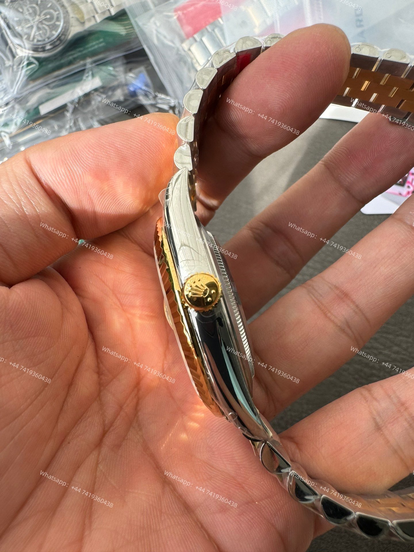 Rolex Datejust M126333-0022 Water Ripple Gold Dial 1:1 Replica Jubilee 41MM 3235 Movement Super Clone Watch