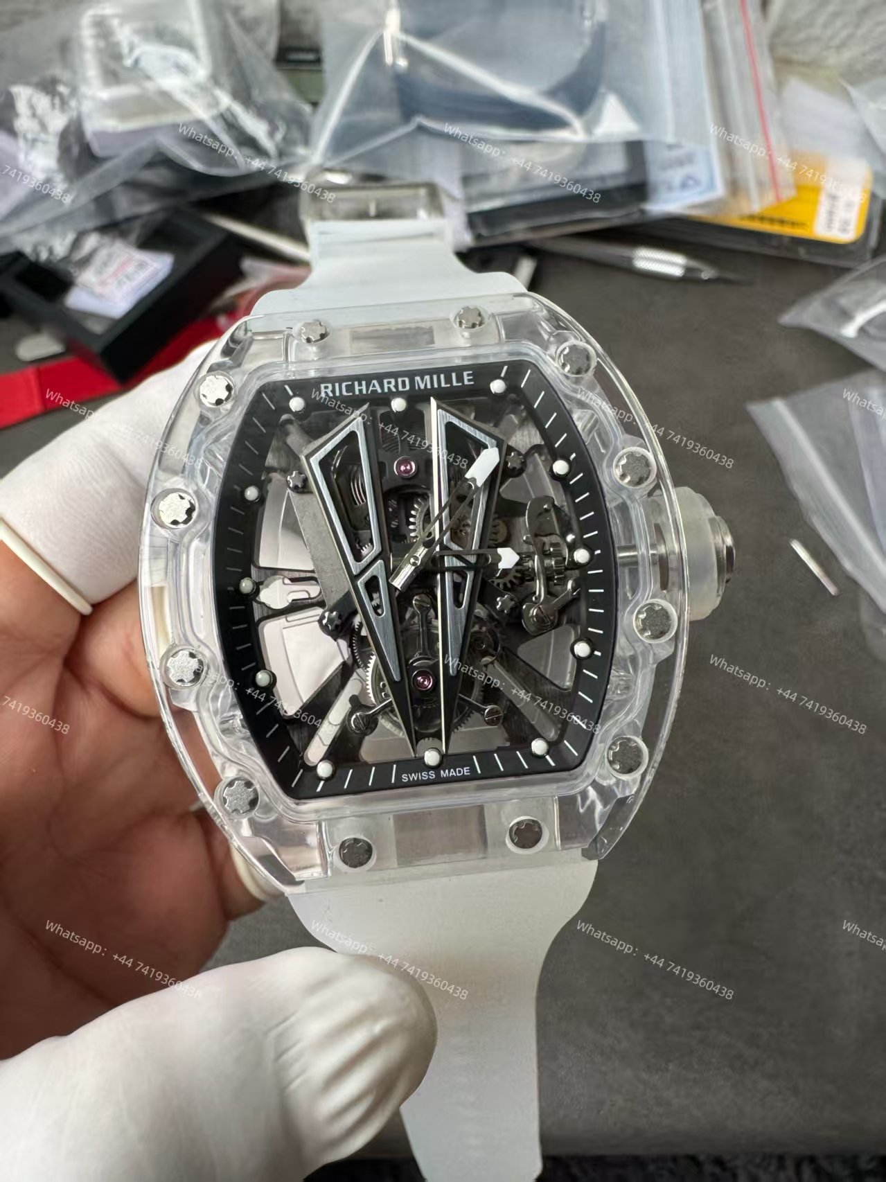 Super Clone Richard Mille RM 27-03 Raging Bull Sapphire Crystal Skeleton Tourbillon 1:1 Replica Watch