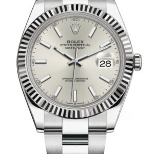 Rolex Datejust M126334-0003 1:1 Replica Silver Dial Oyster 41MM 3235 Movement Super Clone Watch