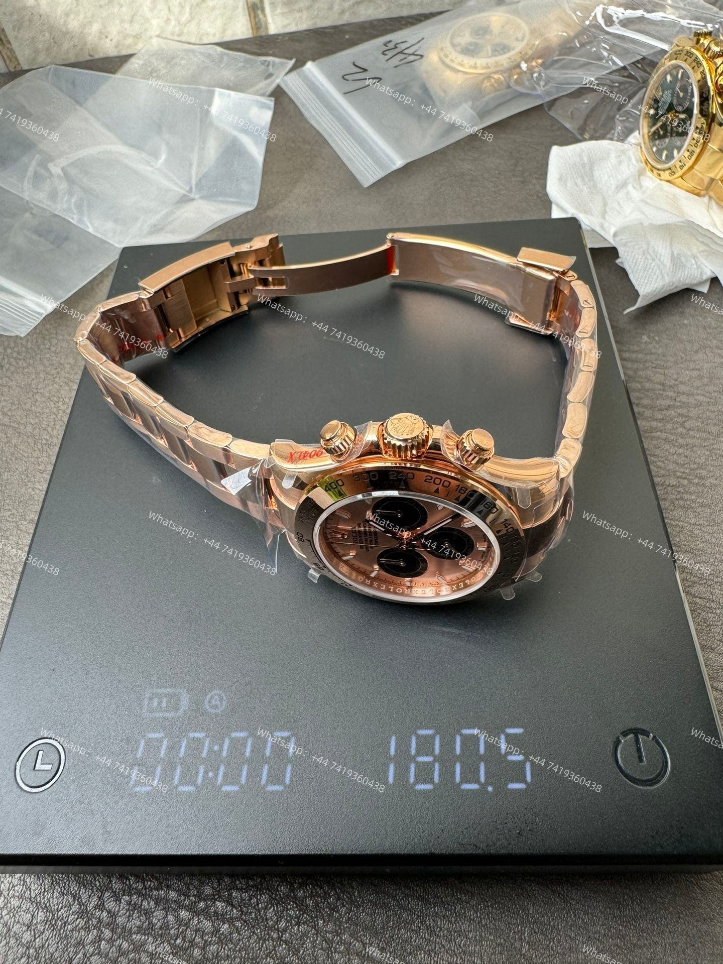 Rolex Super Clone Daytona M126505-0003 Rose Gold Dial 4131 Movement