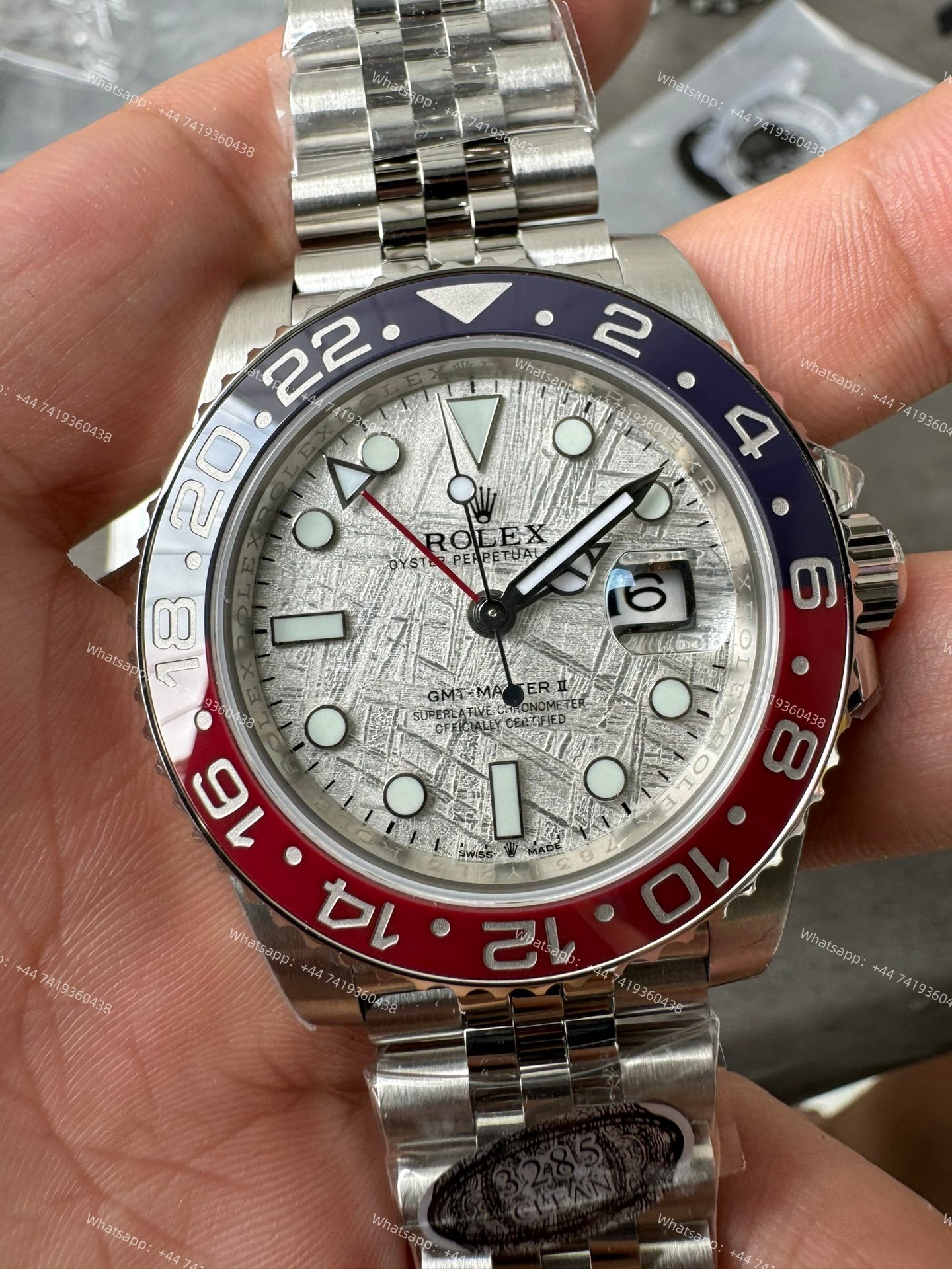 Rolex Pepsi GMT Master II M126710blro Jubilee 3285 Movement Best Super Clone （Custom meteorite dial version）