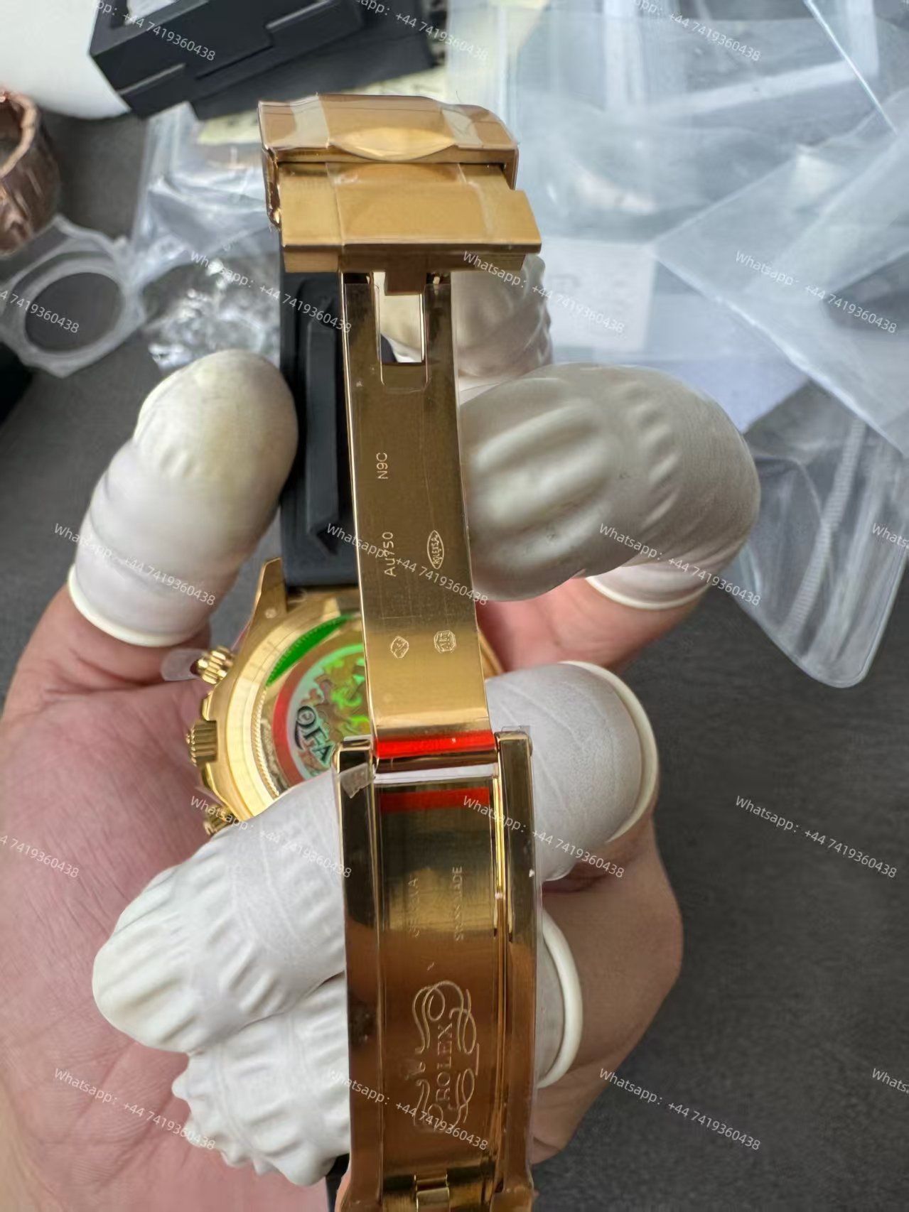 Rolex Daytona 1:1 Replica – M116518LN-0078 Black Diamond Dial 18K Gold 4130 Super Clone