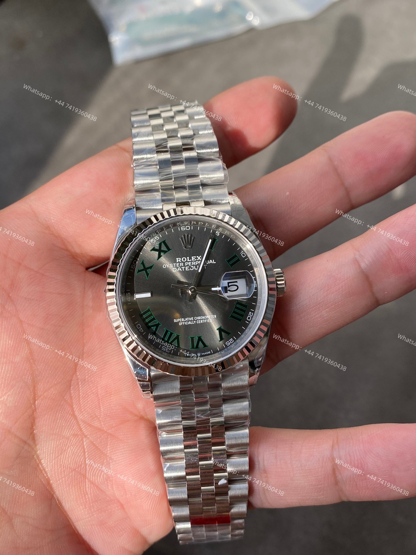 Rolex Datejust M126234-0045 Grey Roman Dial 1:1 Replica Jubilee 36MM 3235 Movement Super Clone Watch