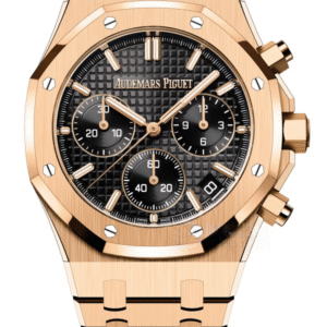 Audemars Piguet Super Clone Royal Oak Rose Gold Black dial 26240 Chronograph 41mm Cal.4401