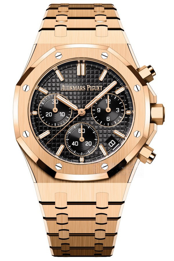 Audemars Piguet Super Clone Royal Oak Rose Gold Black dial 26240 Chronograph 41mm Cal.4401