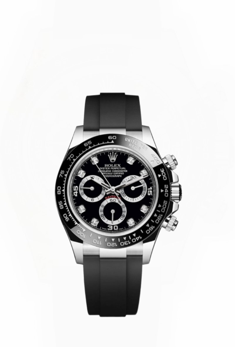Rolex Daytona Replica Watch – M116519LN-0025 Black Diamond Dial 1:1 Super Clone 4130