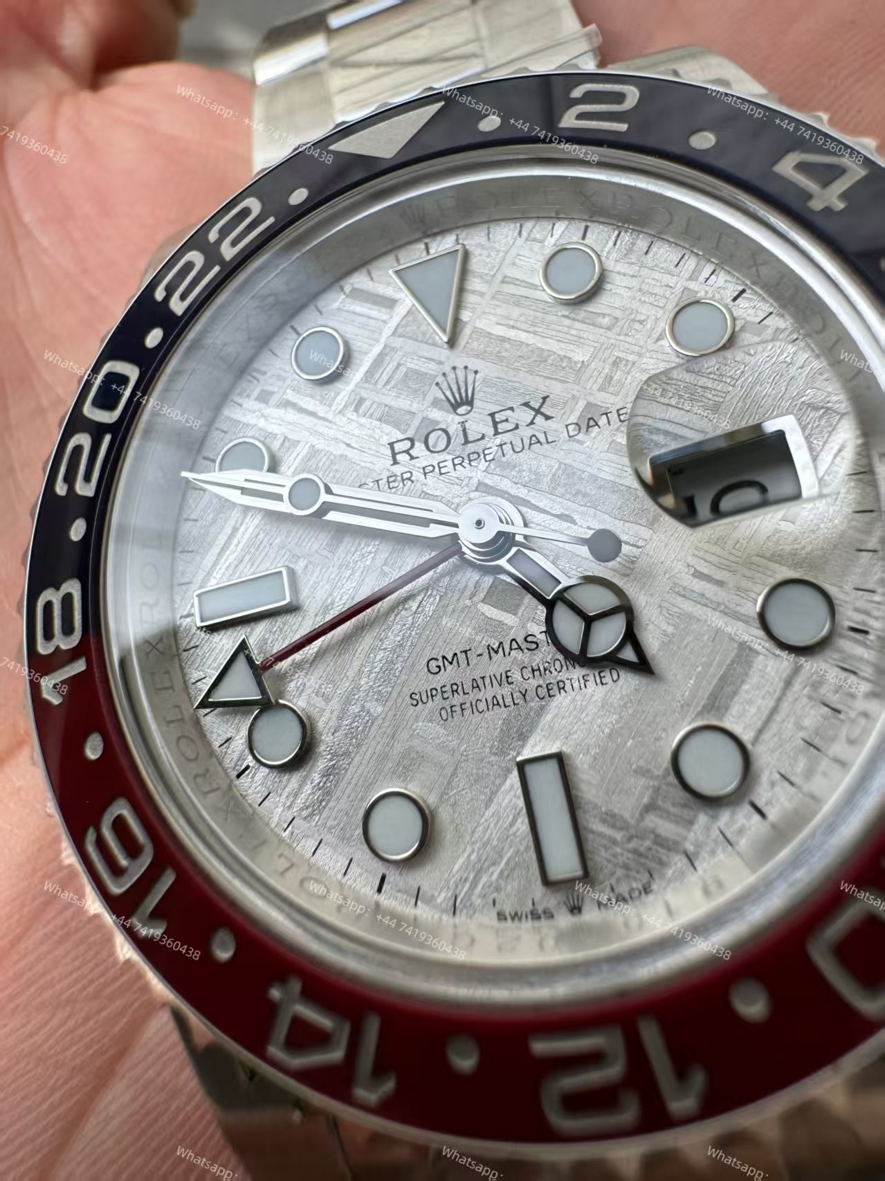 Rolex GMT Master II 1:1 Replica – M126719BLRO-0002 Meteorite Dial Pepsi Bezel 3285 Movement Super Clone Watch