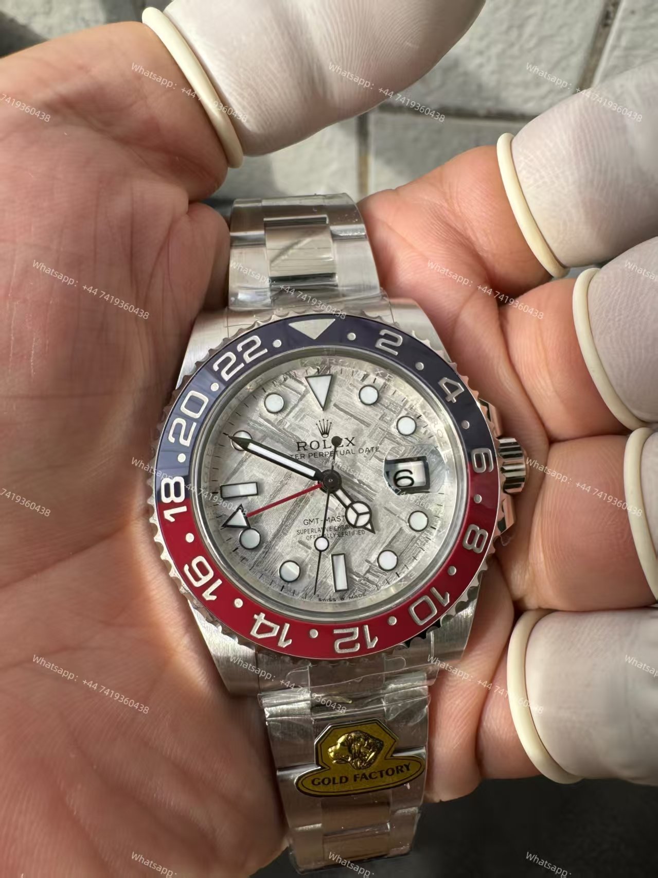 Rolex GMT Master II 1:1 Replica – M126719BLRO-0002 Meteorite Dial Pepsi Bezel 3285 Movement Super Clone Watch