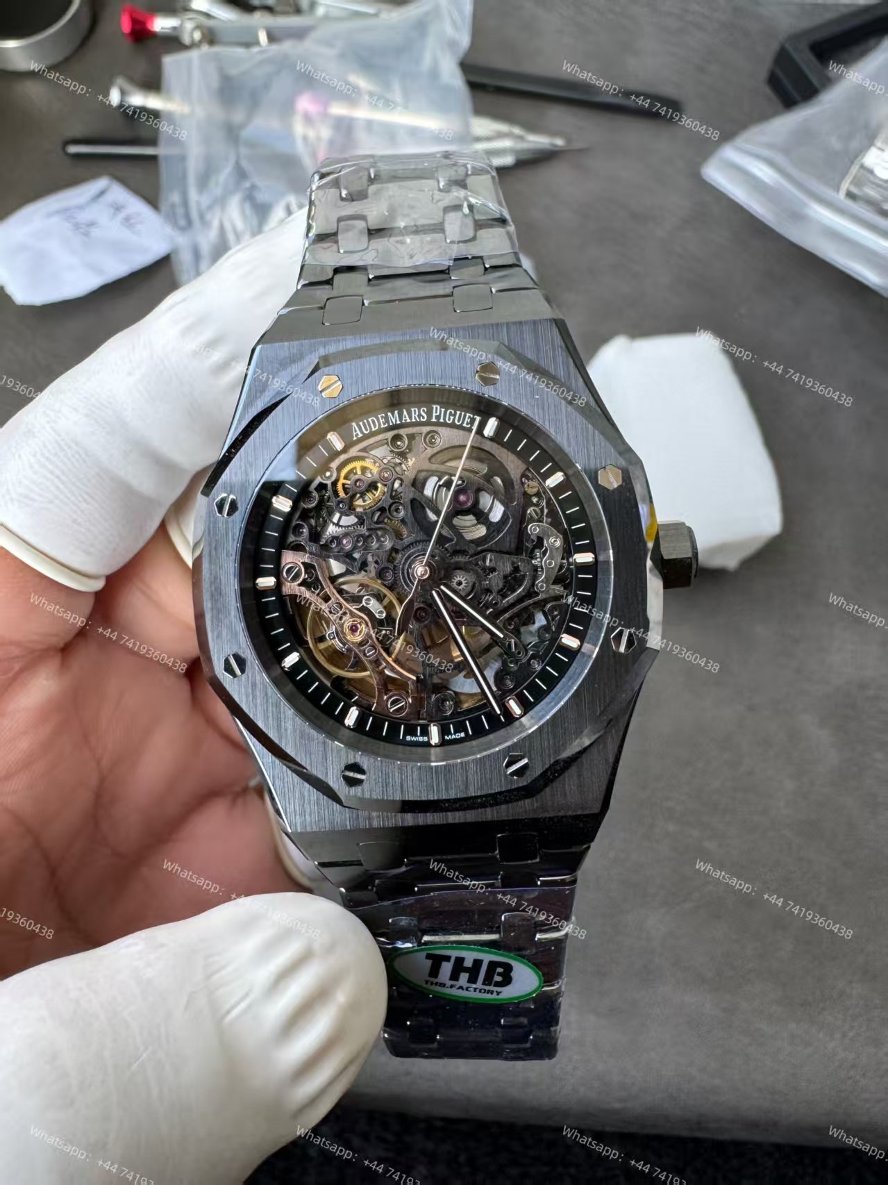 Audemars Piguet Super Clone Royal Oak 15407 Ceramic Skeleton Dial 41MM