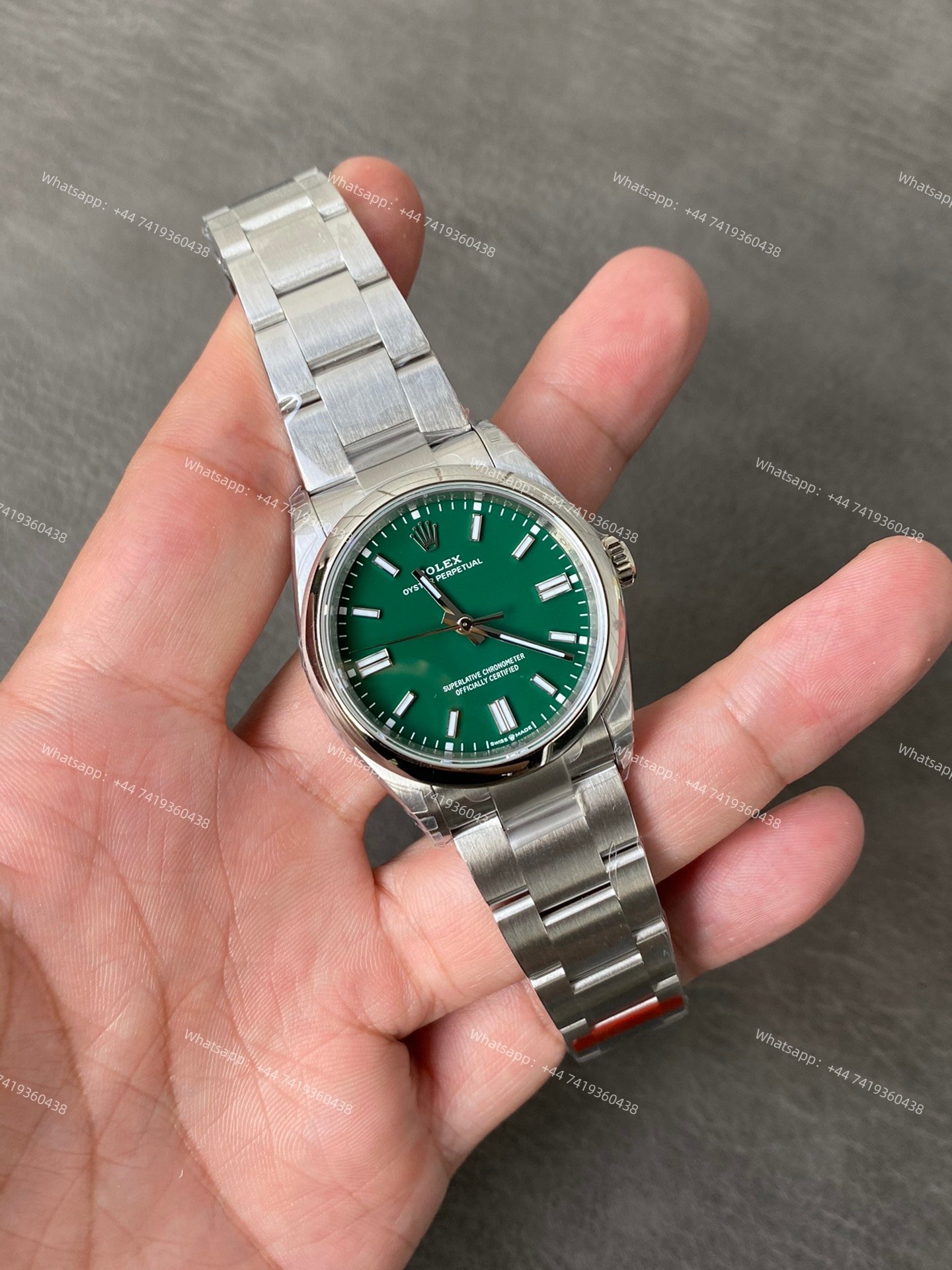 Rolex Super Clone Oyster Perpetual M126000-0005 Green Dial 36MM 3230 Movement