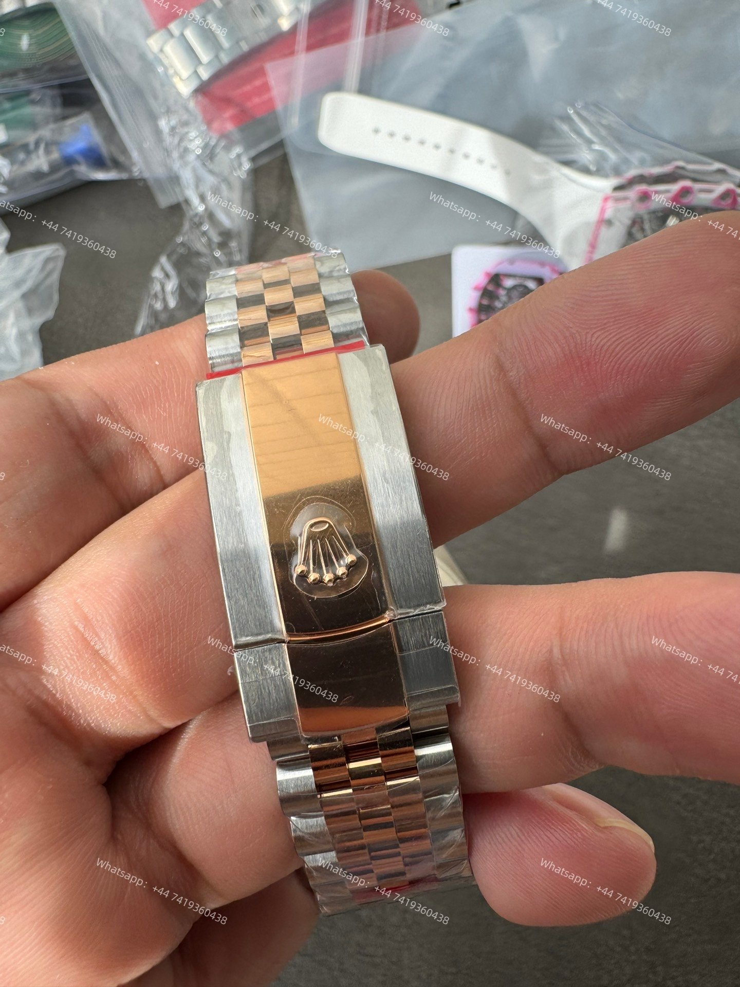 Rolex Datejust M126331-0020 1:1 Replica Water Ripple Rose Gold Gray Dial Jubilee 41MM 3235 Movement Super Clone Watch